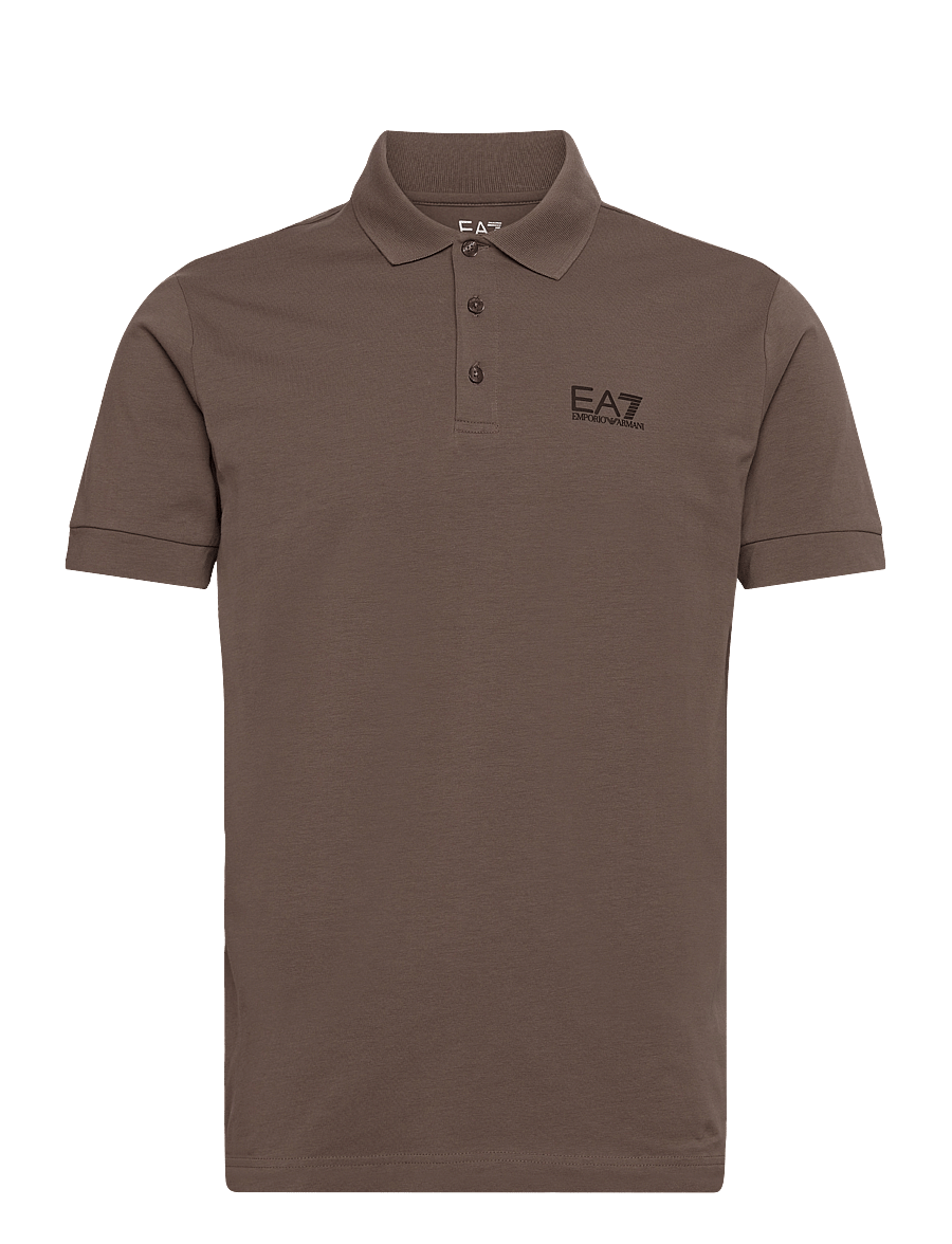 EA7 - POLO SHIRT - kortærmede poloer - chocolate chip - 0