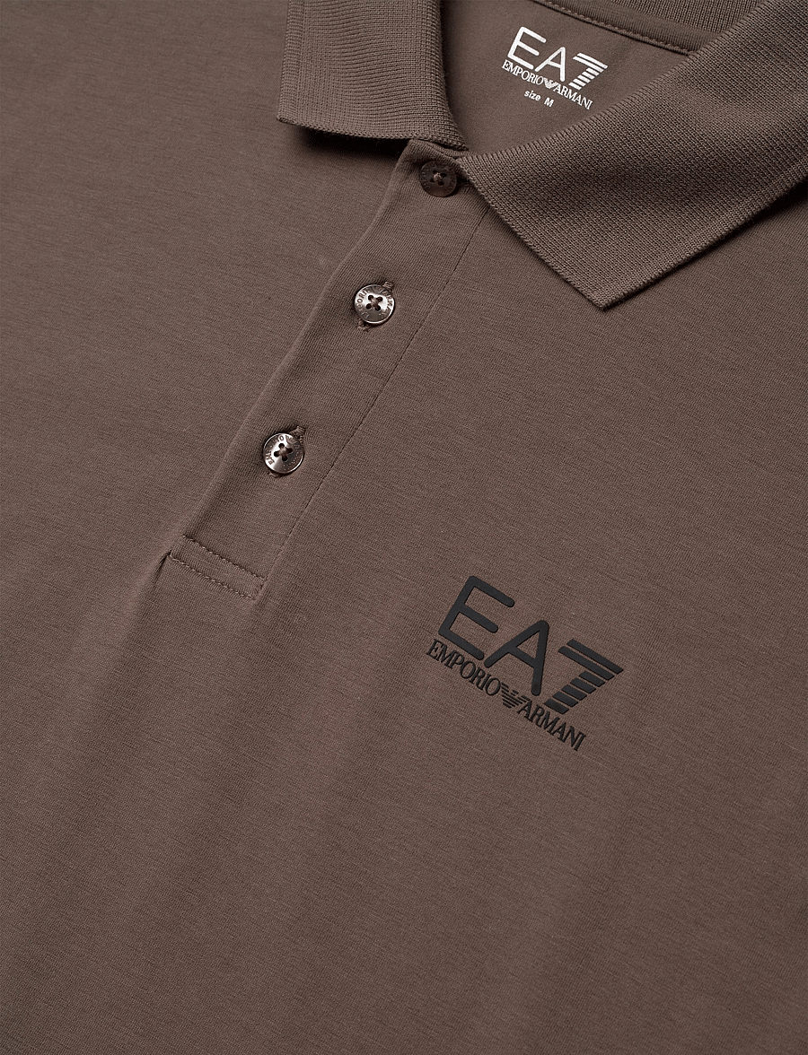 EA7 - POLO SHIRT - kortærmede poloer - chocolate chip - 2
