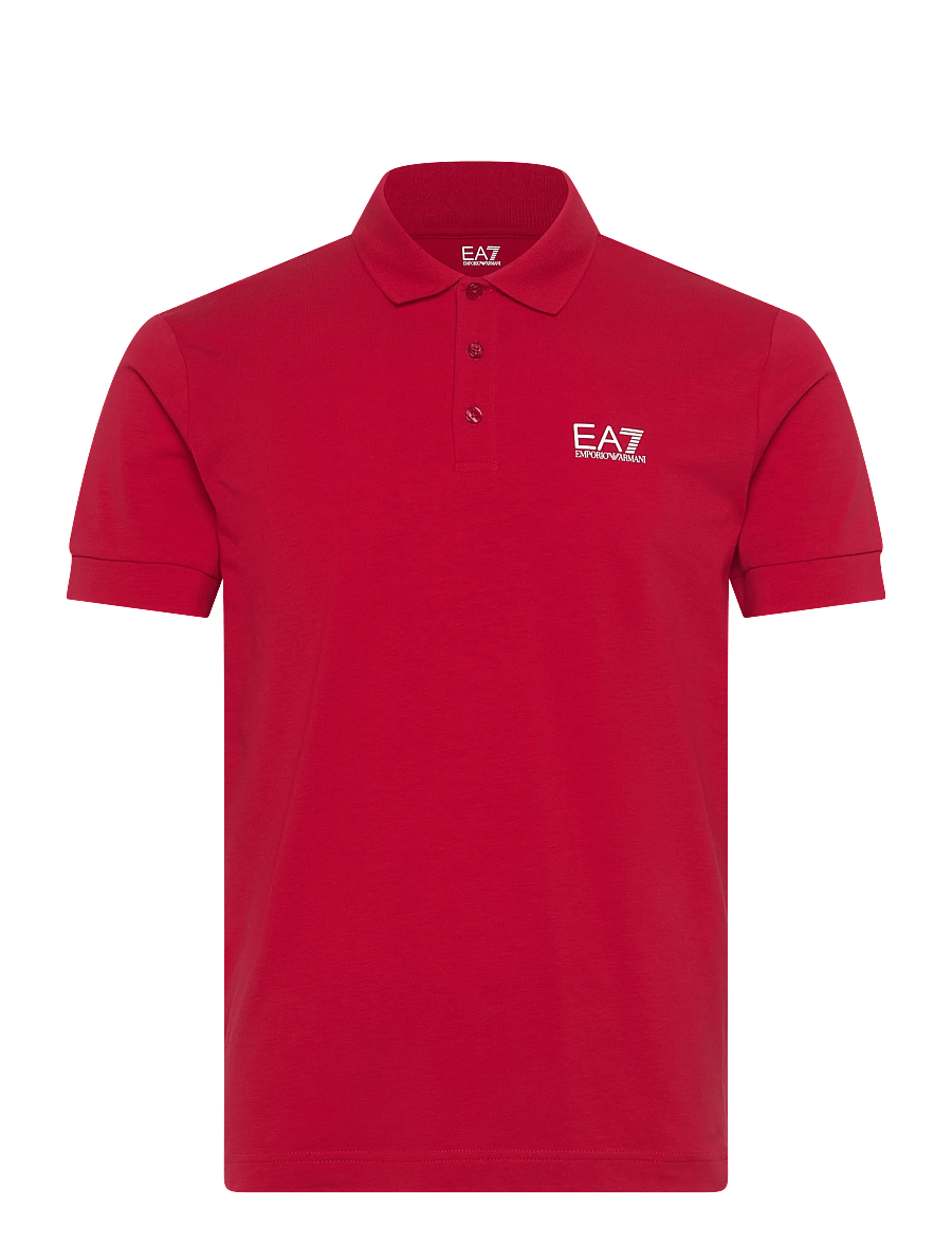 EA7 - POLO SHIRT - kortärmade pikéer - haute red - 1
