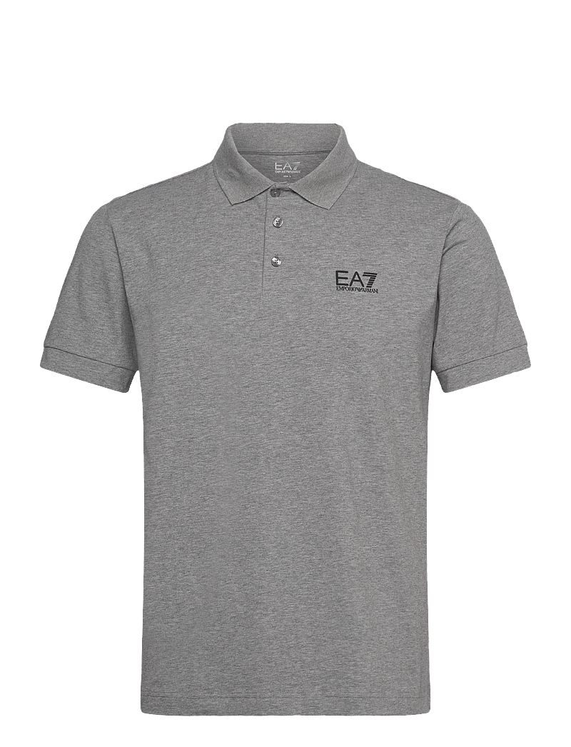 EA7 - POLO SHIRT - short-sleeved polos - med.grey mel - 0