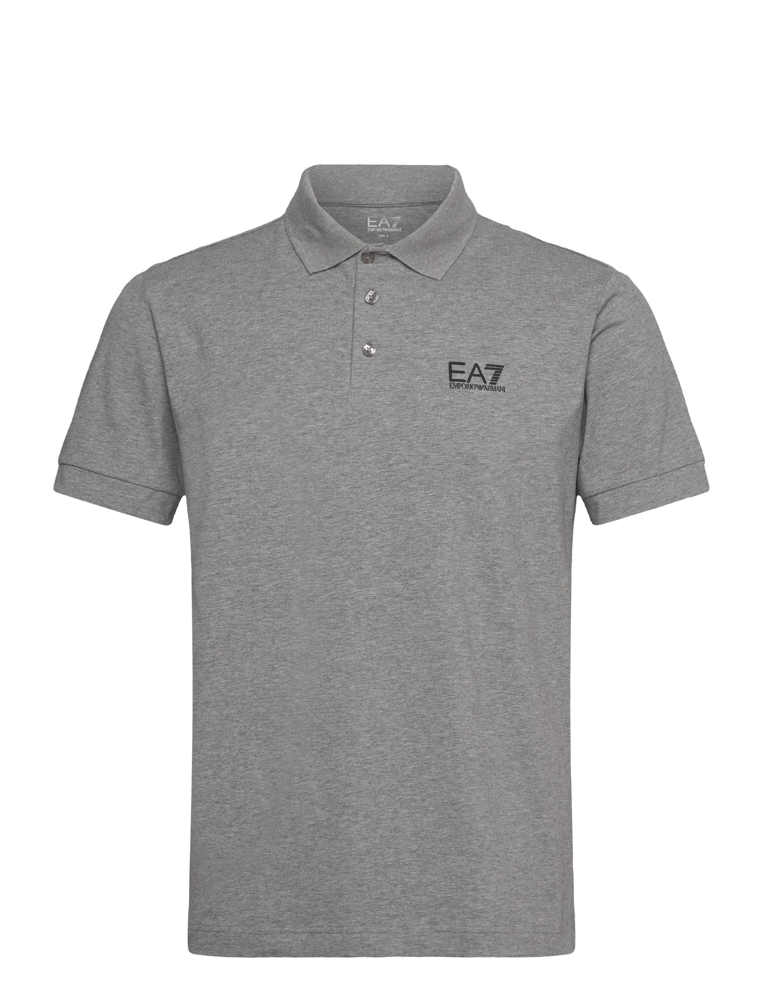 EA7 POLO SHIRT - Poloshirts - MED.GREY MEL / grey