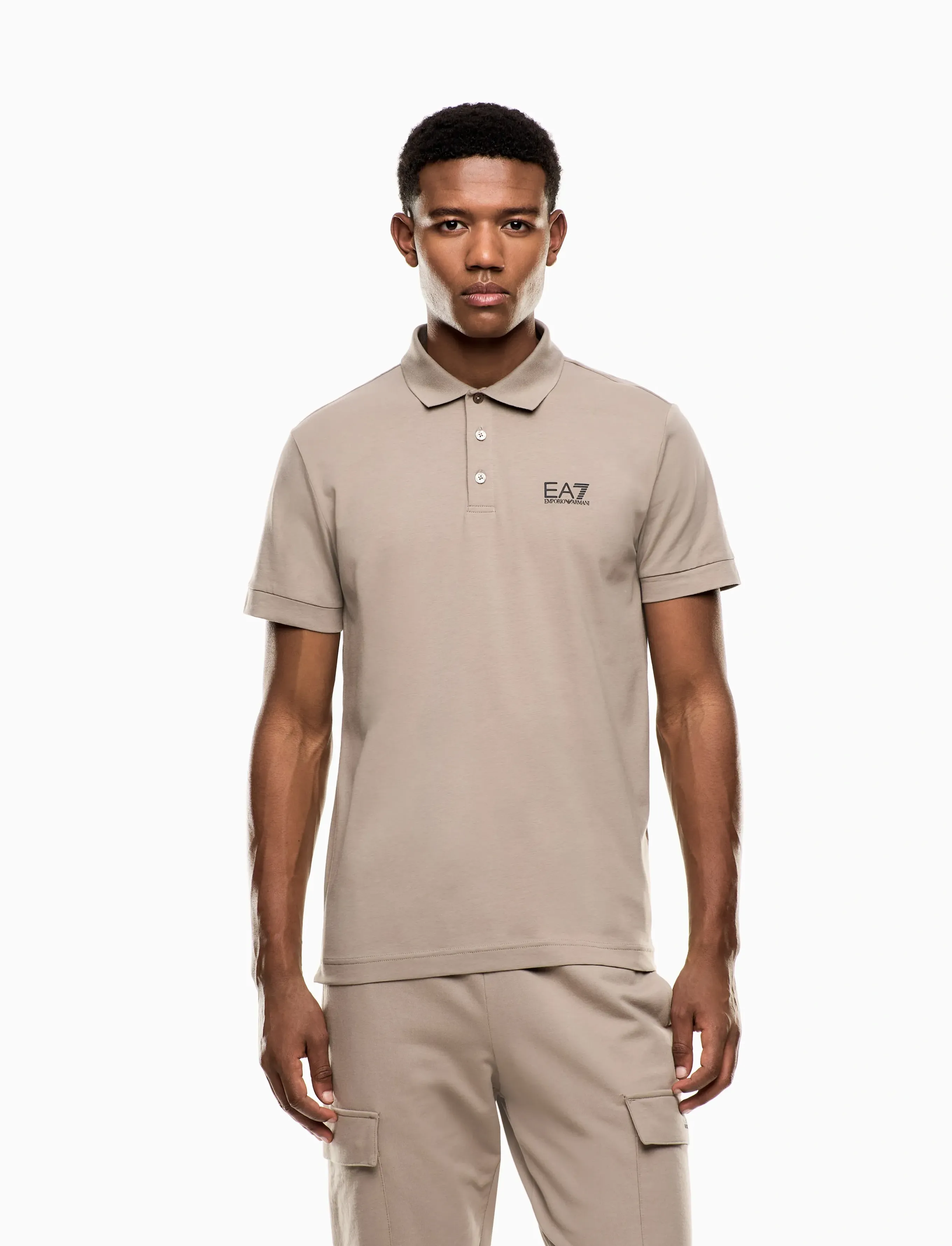EA7 POLO SHIRT - EA7 - ROASTED CASHEW / brown
