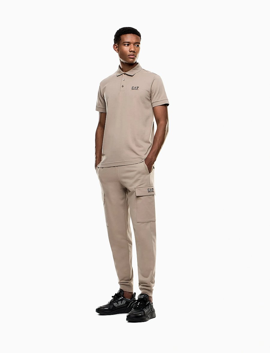EA7 - POLO SHIRT - kortærmede poloer - roasted cashew - 4