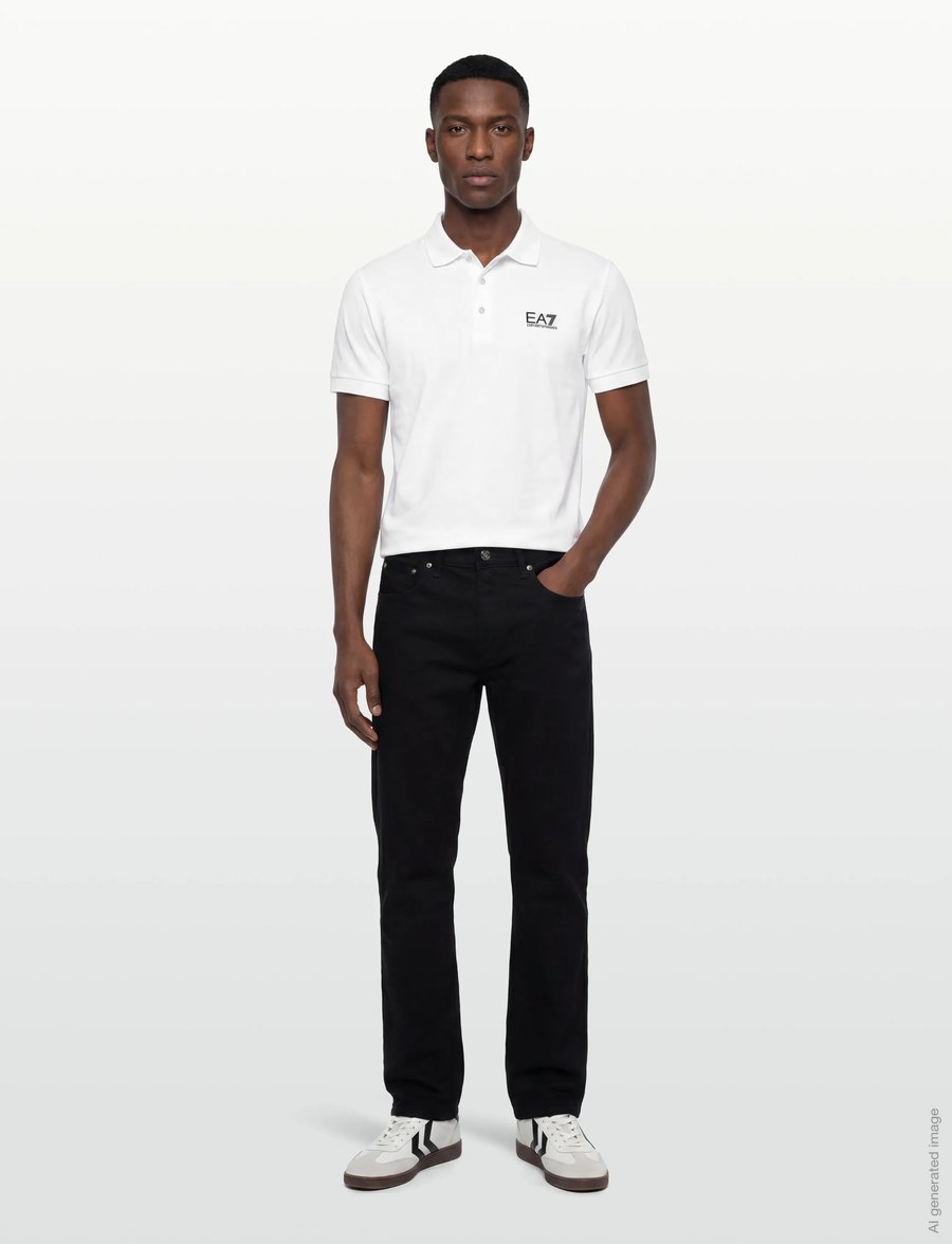 EA7 - POLO SHIRT - kortærmede poloer - white - 0