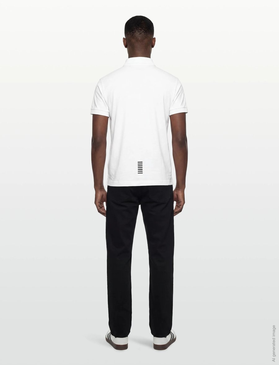 EA7 - POLO SHIRT - kortærmede poloer - white - 4