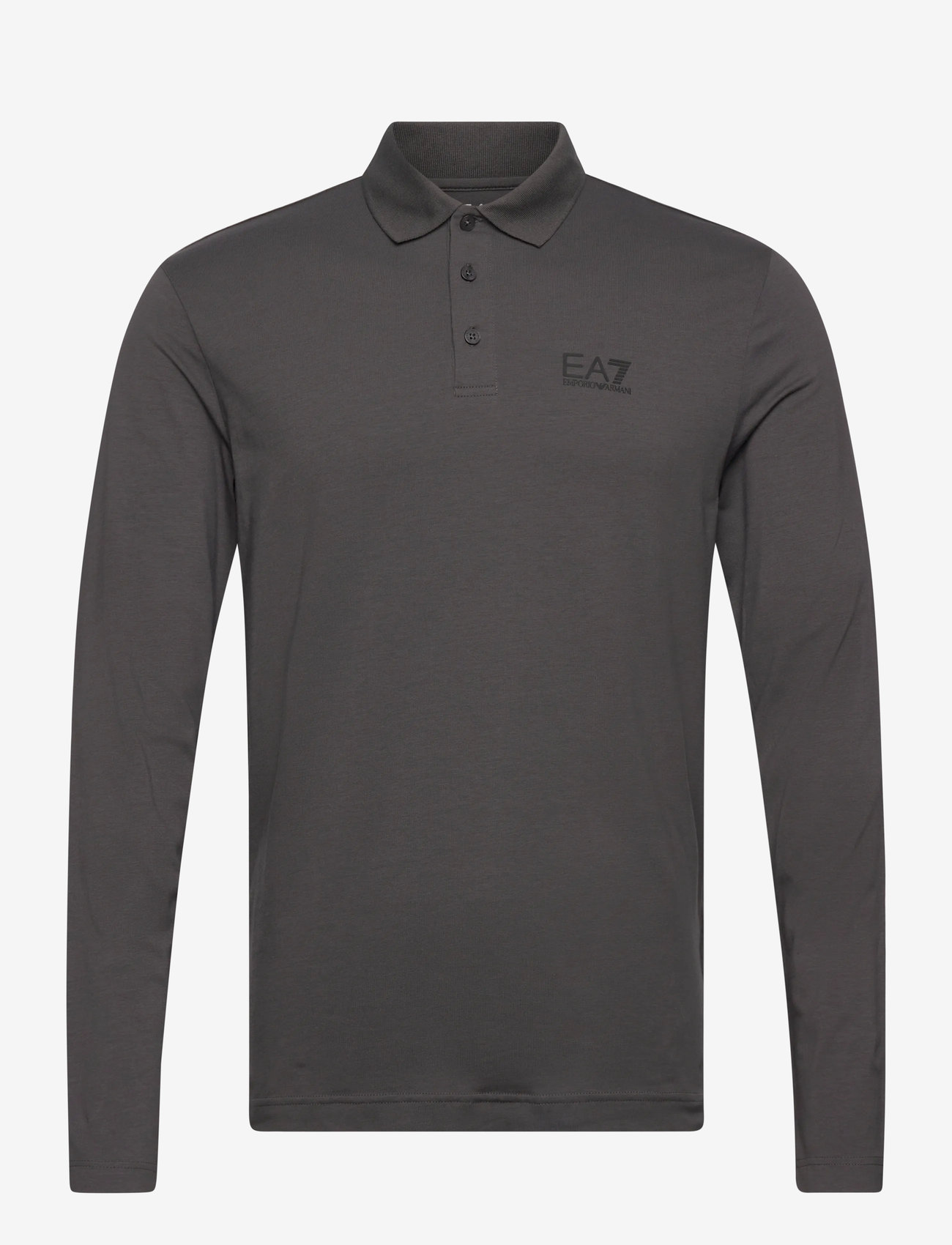 EA7 - POLO SHIRT - langærmede poloer - asphalt - 0