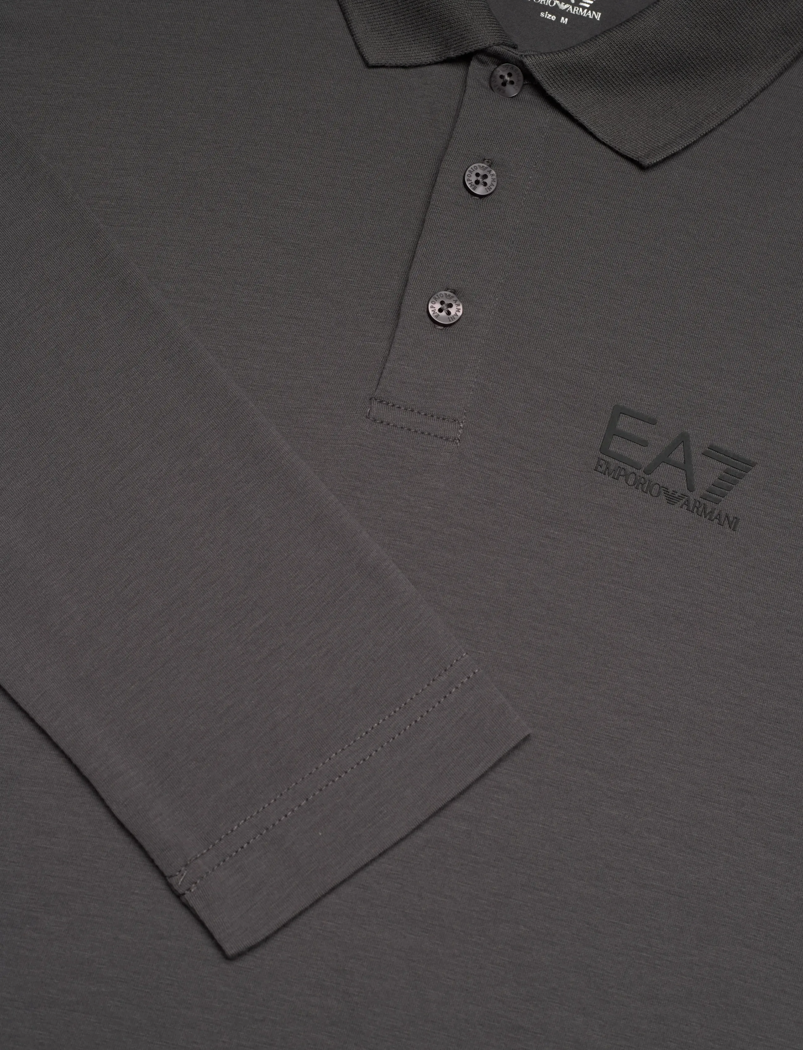 EA7 - POLO SHIRT - pitkähihaiset - asphalt - 2