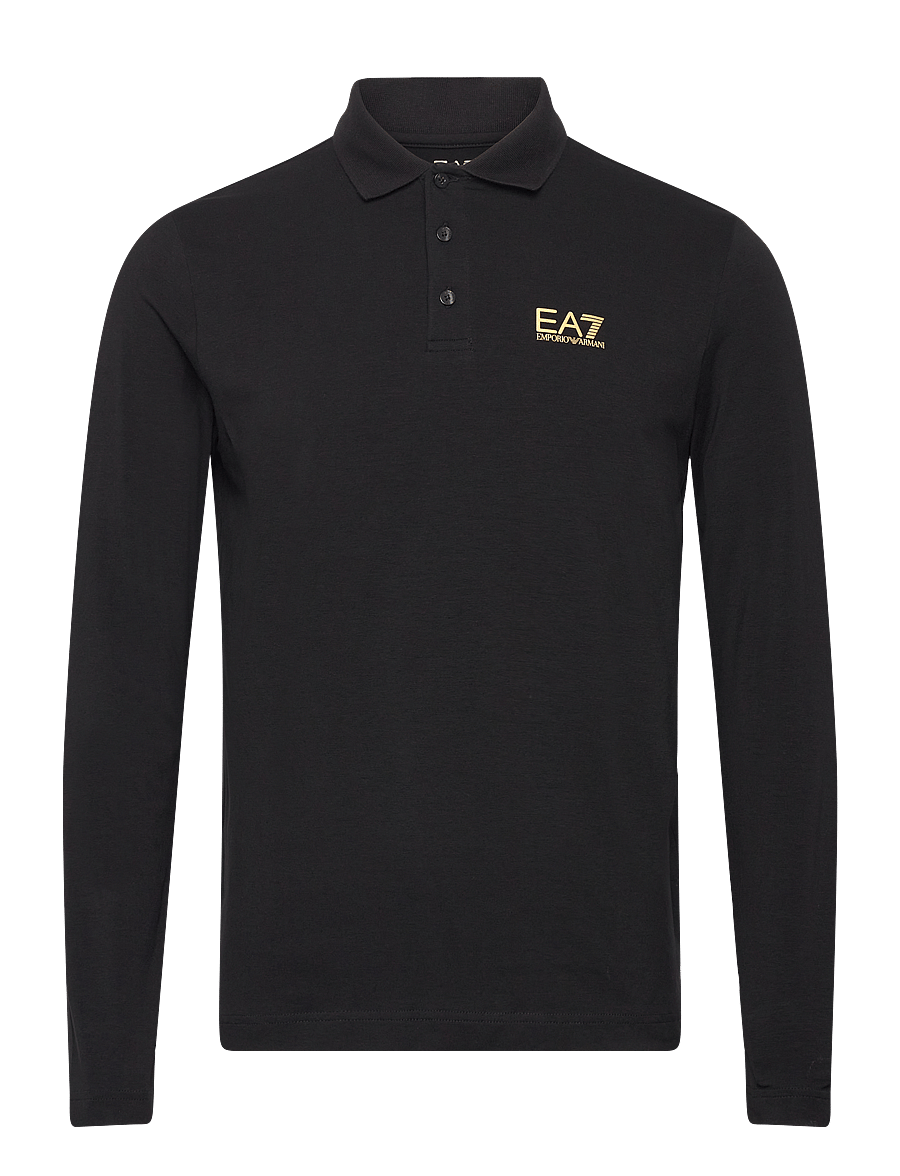 EA7 - POLO SHIRT - long-sleeved polos - black - 1