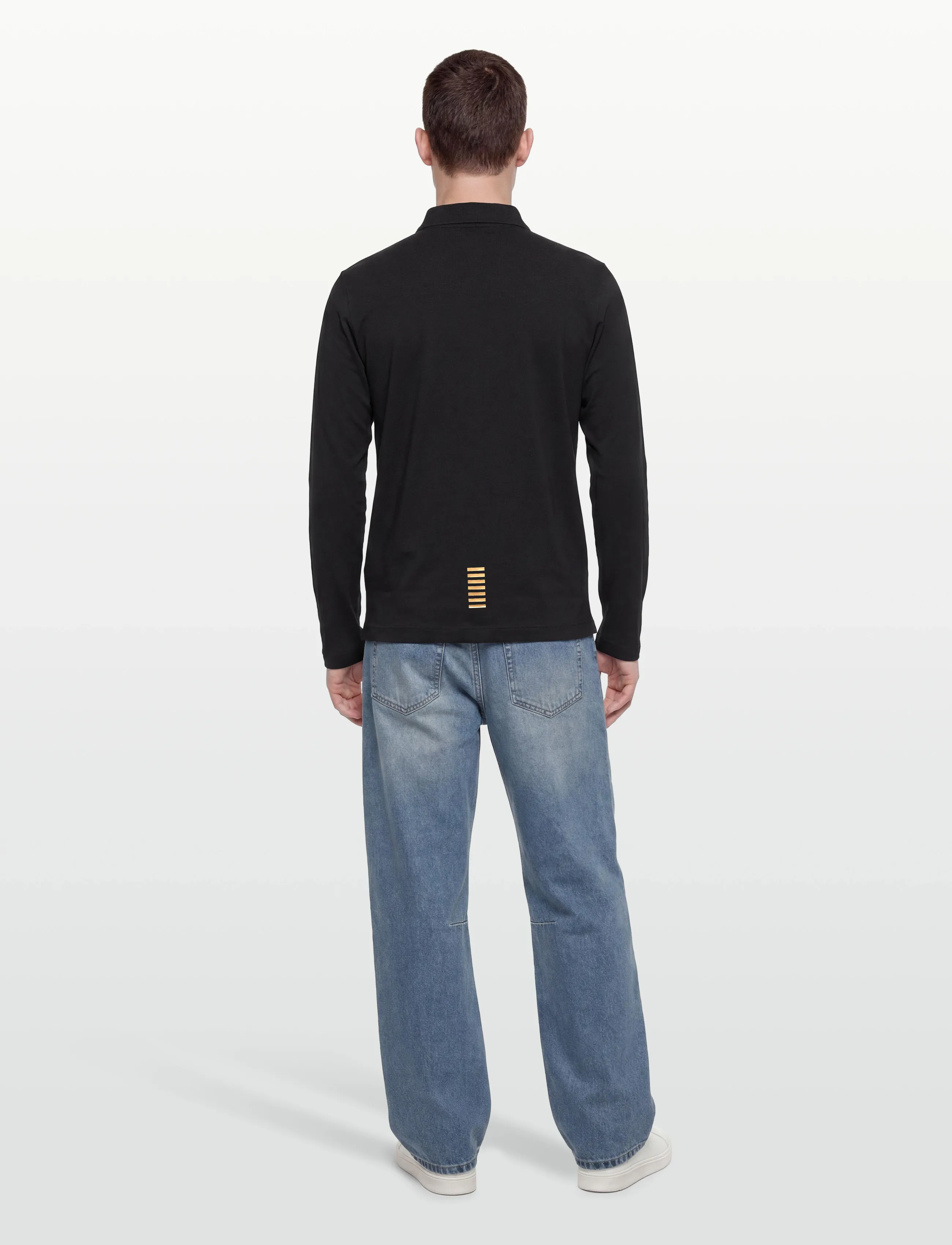 EA7 - POLO SHIRT - langærmede poloer - black - 4