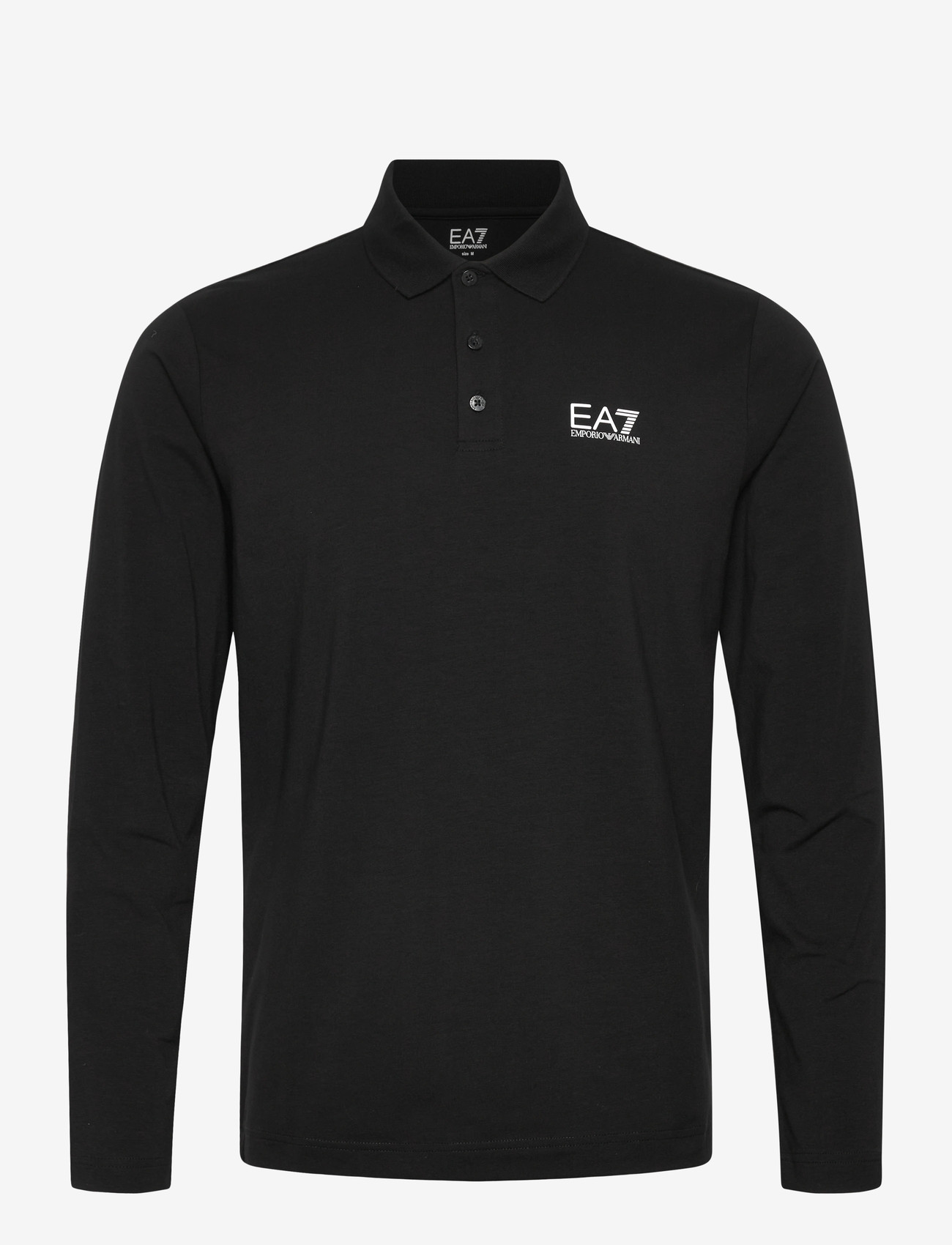 EA7 - POLO SHIRT - langærmede poloer - black - 1