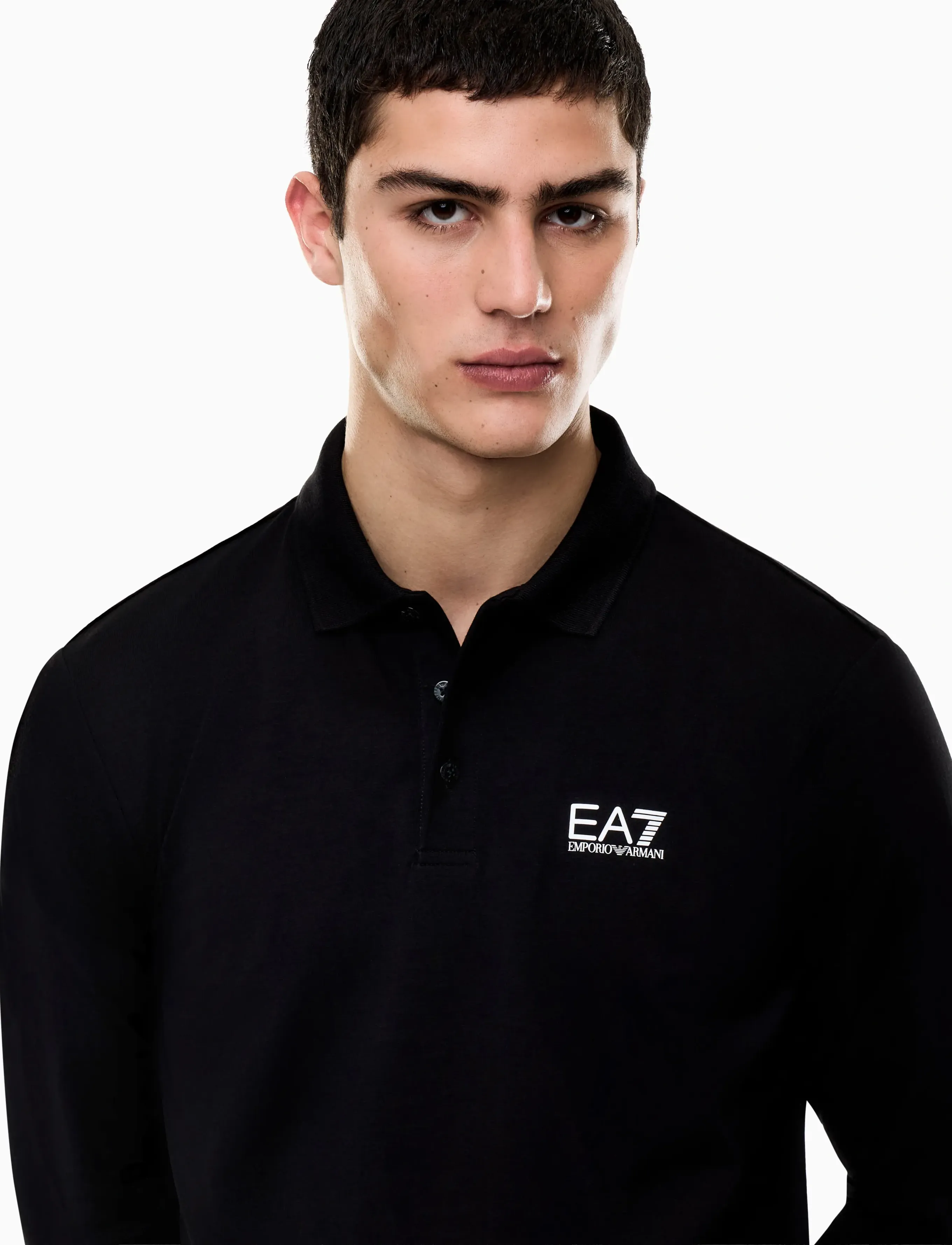 EA7 - POLO SHIRT - long-sleeved polos - black - 3