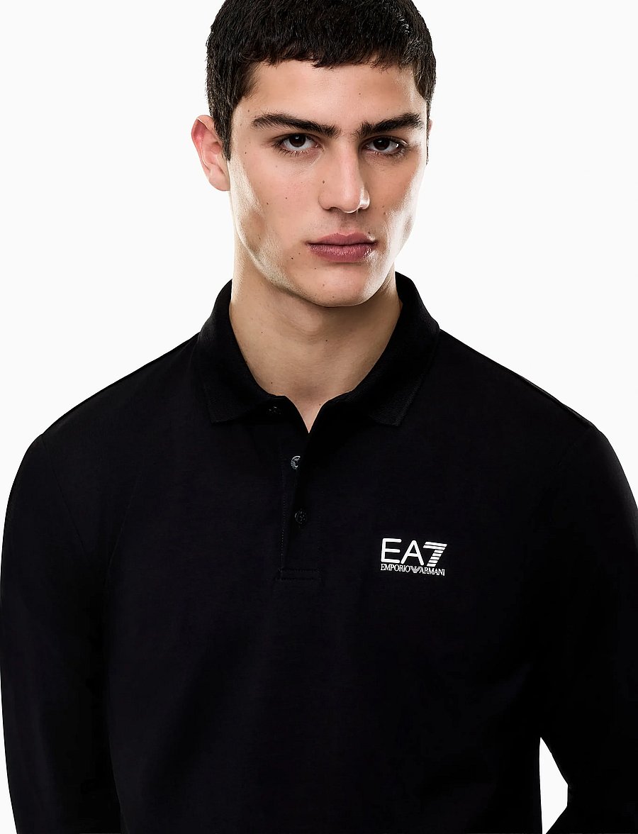 EA7 - POLO SHIRT - langärmelig - black - 3