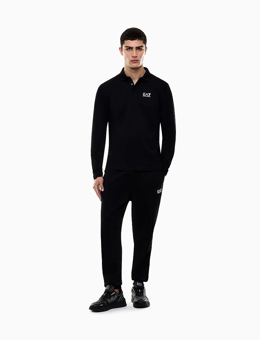 EA7 - POLO SHIRT - langärmelig - black - 4