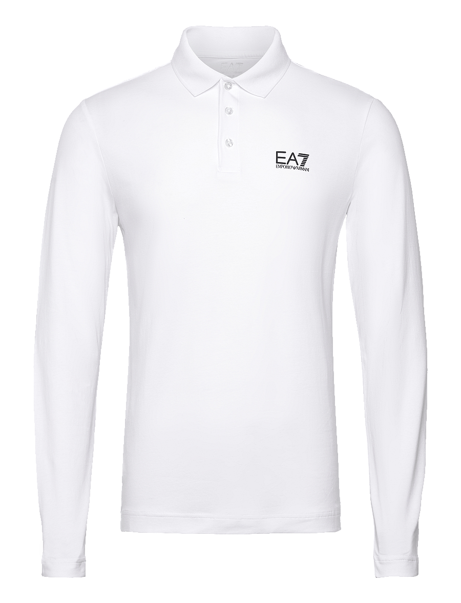 EA7 - POLO SHIRT - langärmelig - white - 1