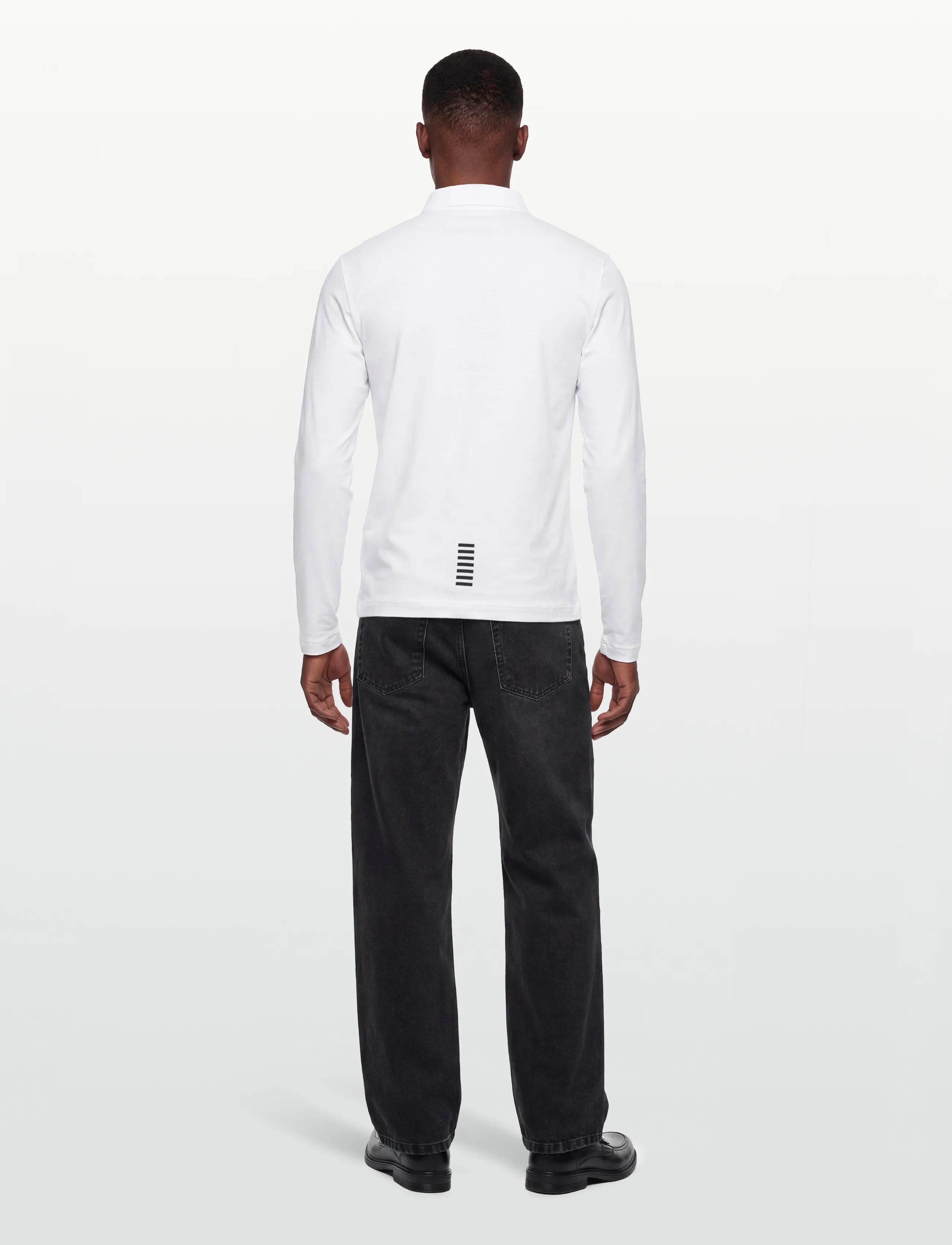 EA7 - POLO SHIRT - long-sleeved polos - white - 4