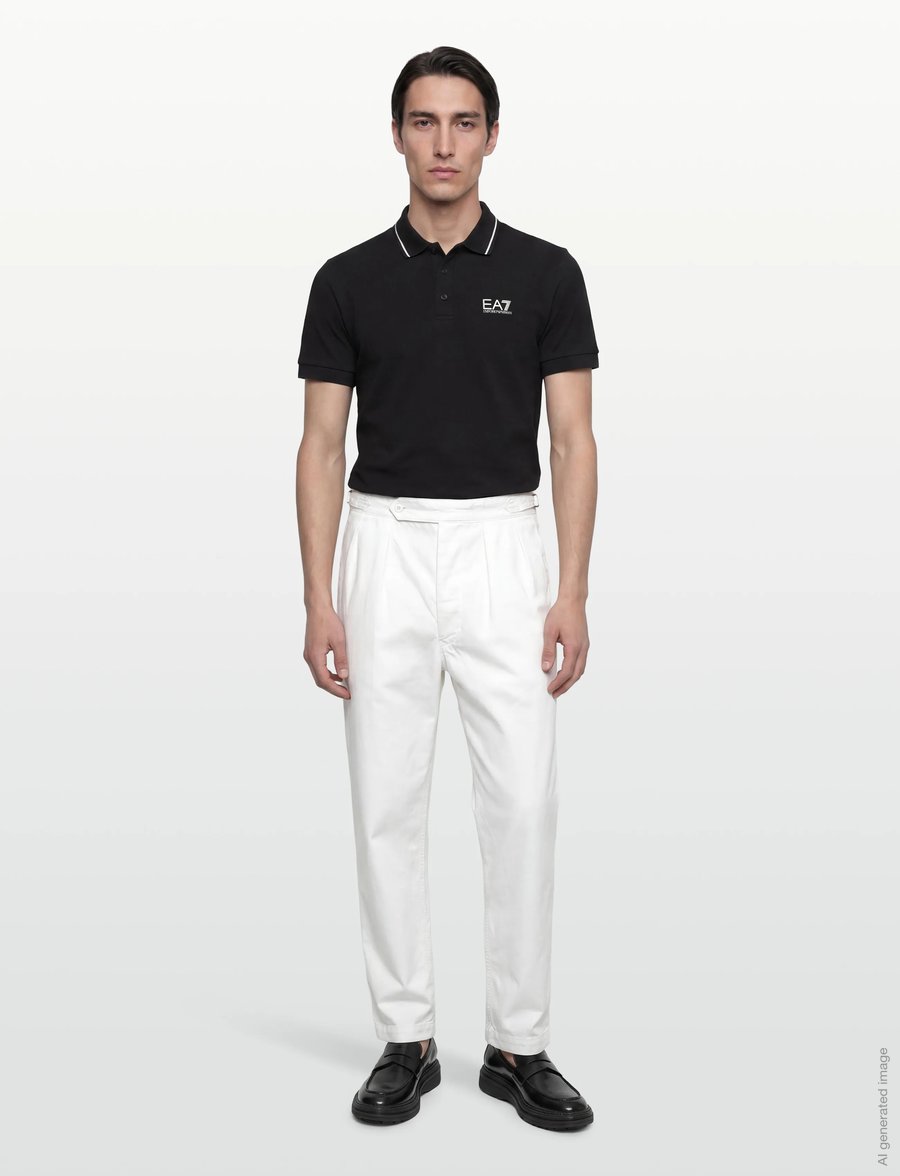 EA7 - POLO SHIRT - kurzärmelig - black - 0