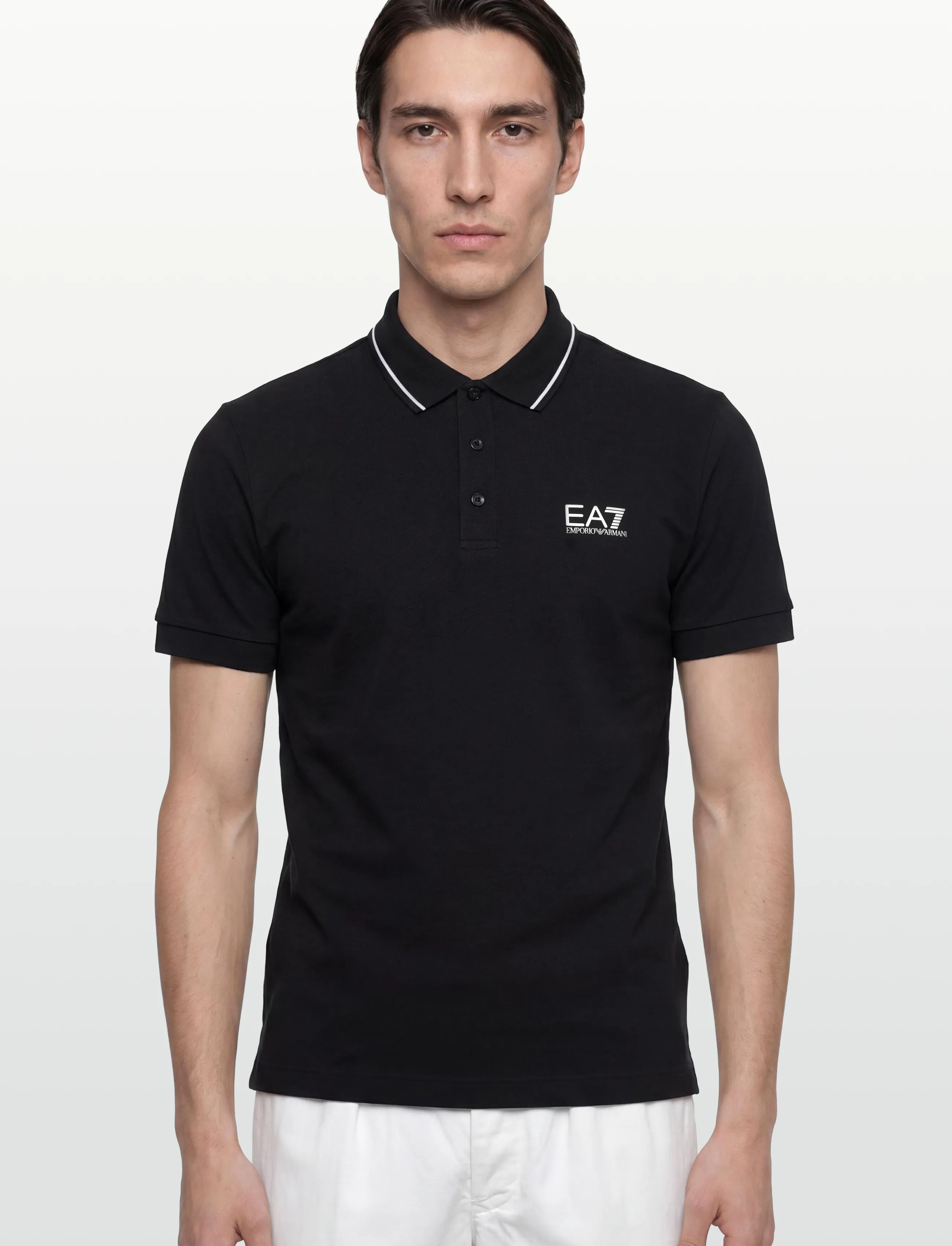 EA7 - POLO SHIRT - kortermede - black - 3