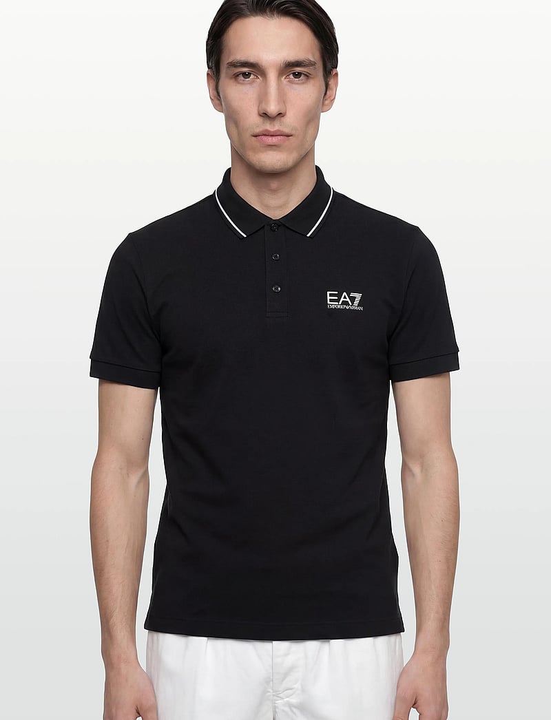 EA7 - POLO SHIRT - kortærmede poloer - black - 3