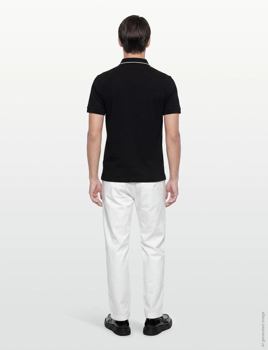 EA7 - POLO SHIRT - kurzärmelig - black - 4