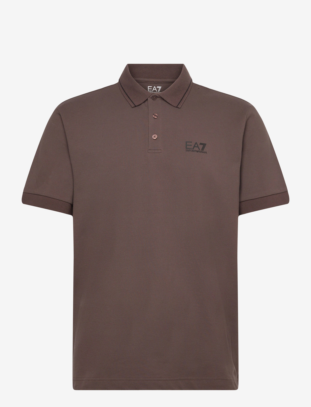 EA7 - POLO SHIRT - kortærmede poloer - chocolate brown - 0