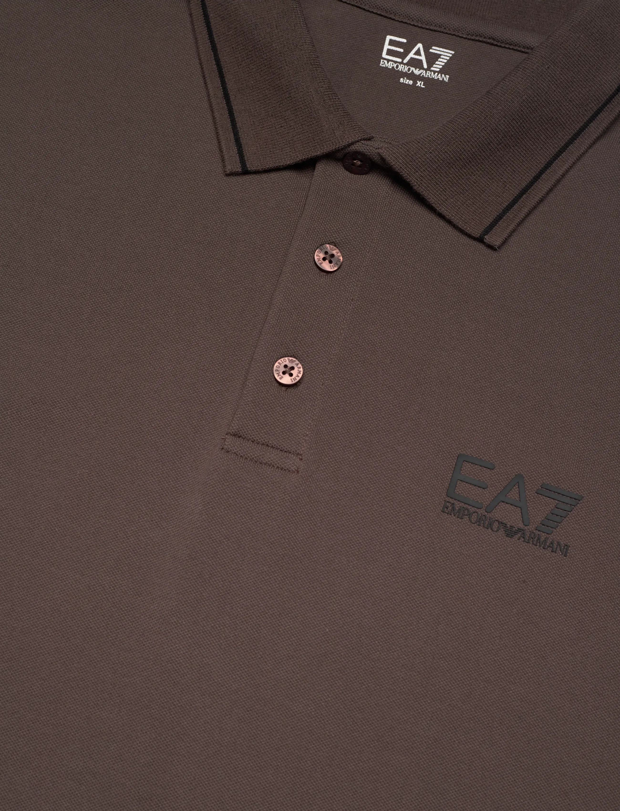 EA7 - POLO SHIRT - kurzärmelig - chocolate brown - 4