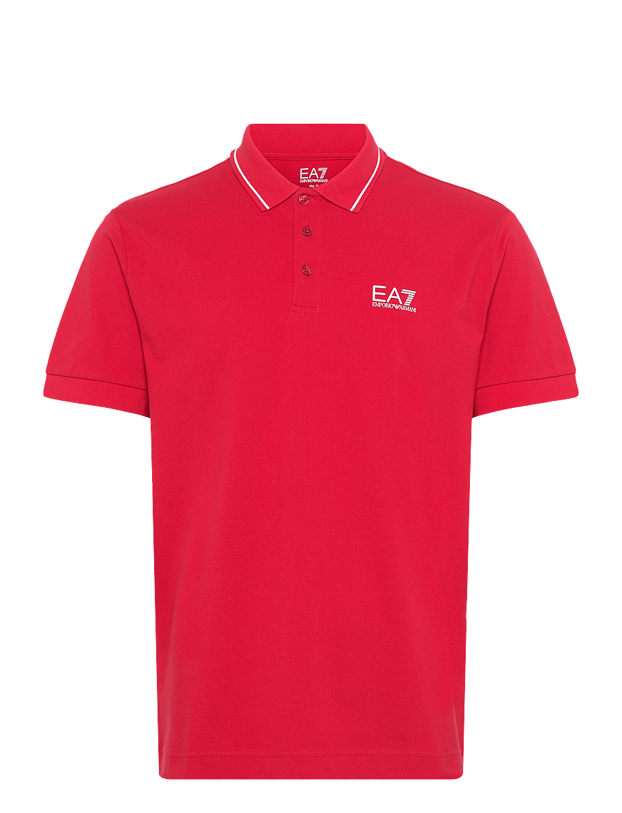 EA7 - POLO SHIRT - kortärmade pikéer - haute red - 1