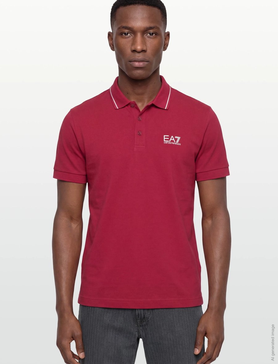 EA7 - POLO SHIRT - kortärmade pikéer - haute red - 3