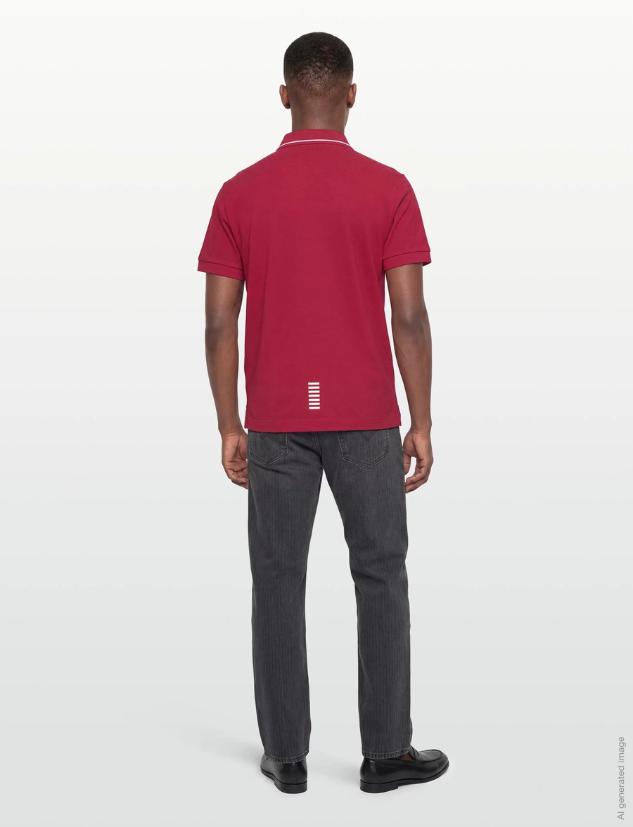 EA7 - POLO SHIRT - kortärmade pikéer - haute red - 4
