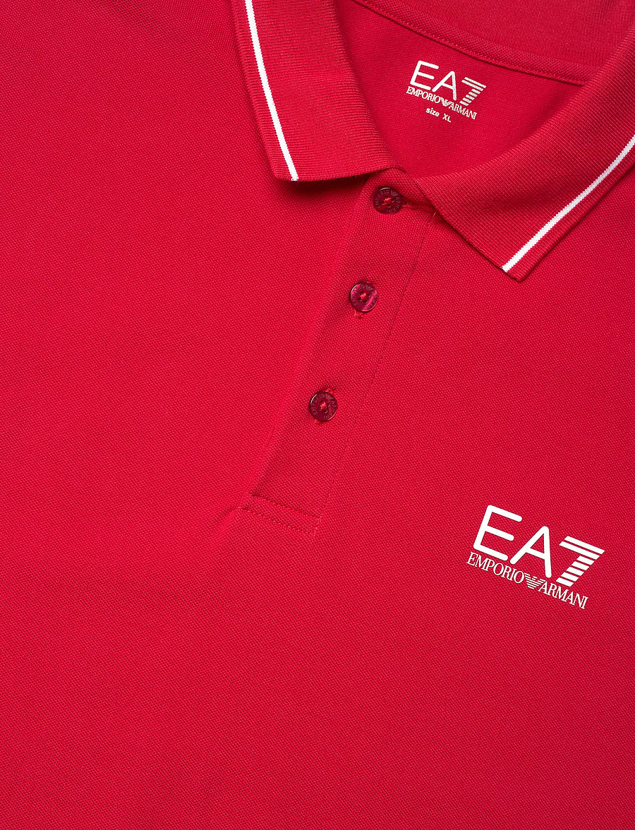 EA7 - POLO SHIRT - kortärmade pikéer - haute red - 5