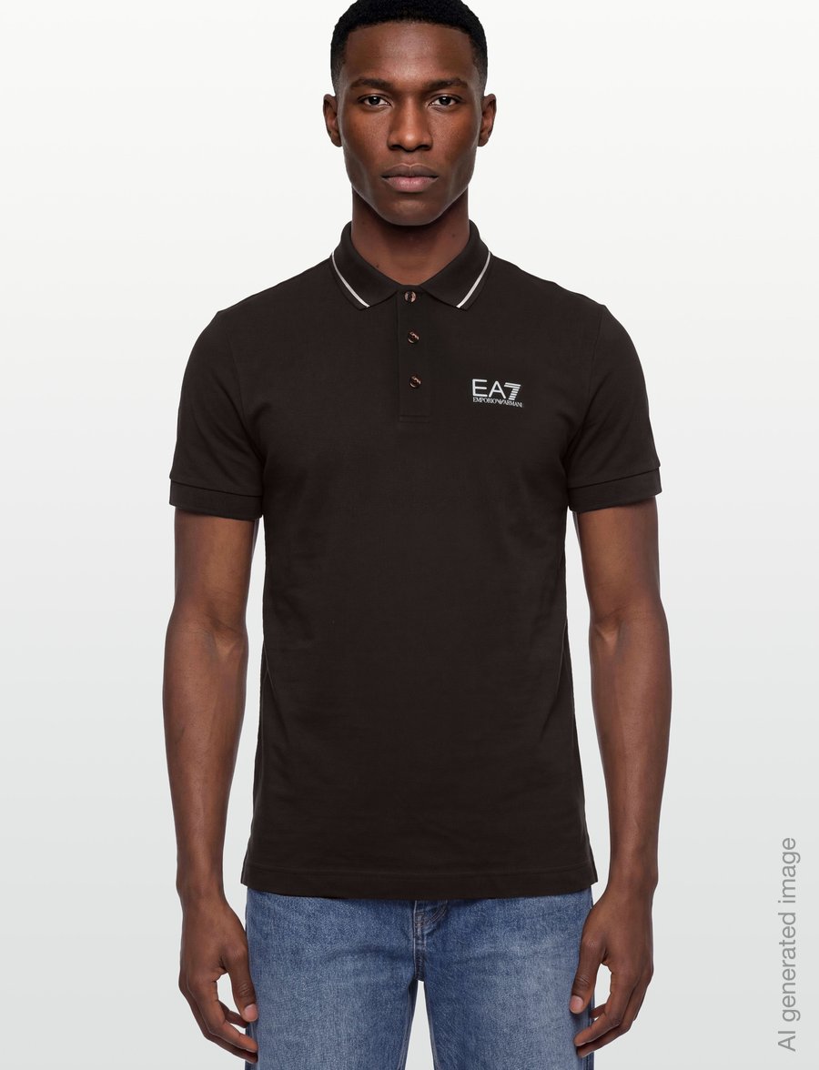 EA7 - POLO SHIRT - kortærmede poloer - mulch - 3