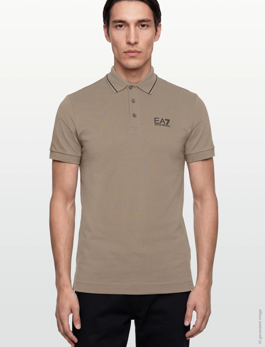 EA7 - POLO SHIRT - kortärmade pikéer - roasted cashew - 3