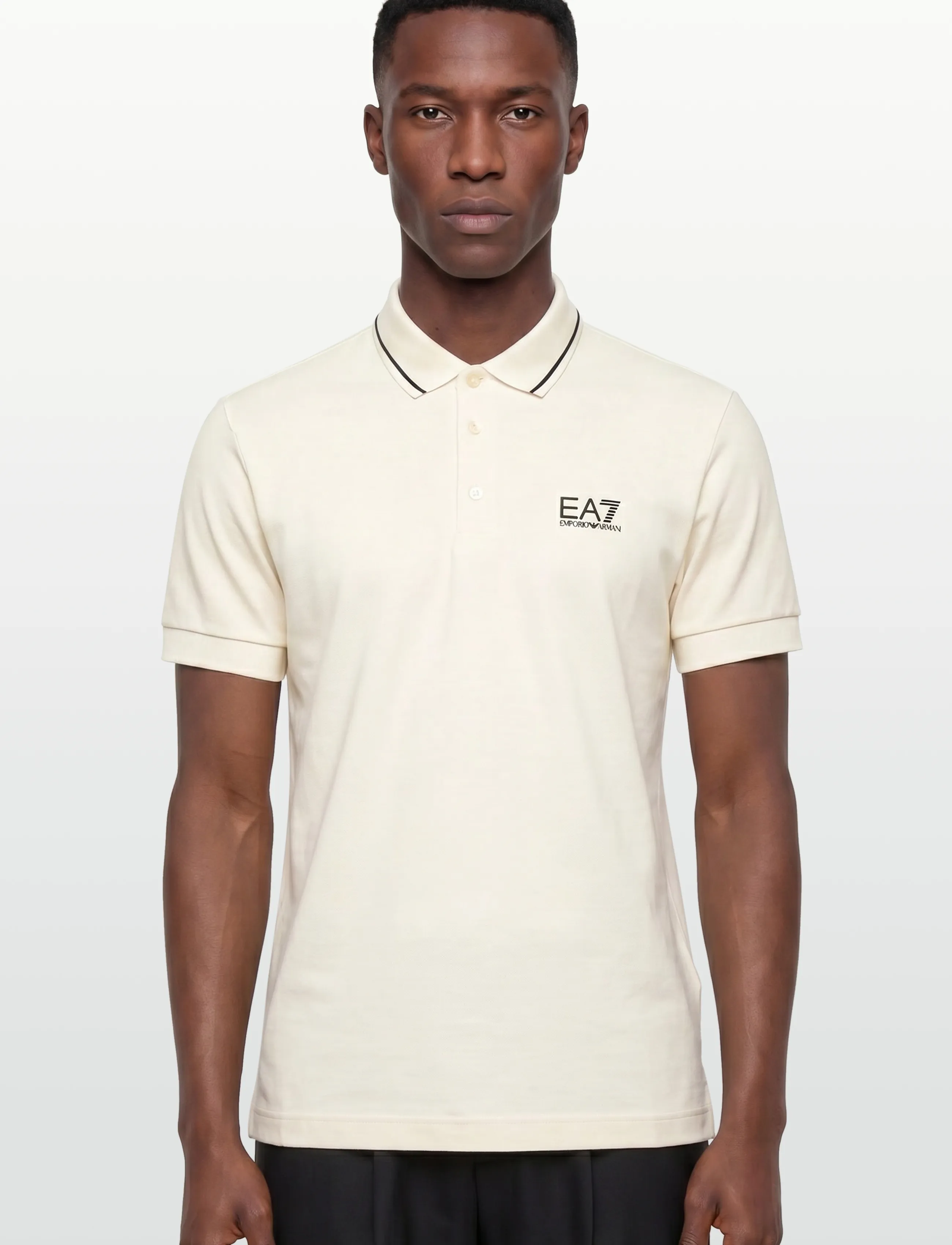 EA7 - POLO SHIRT - kortärmade pikéer - vanilla ice - 3