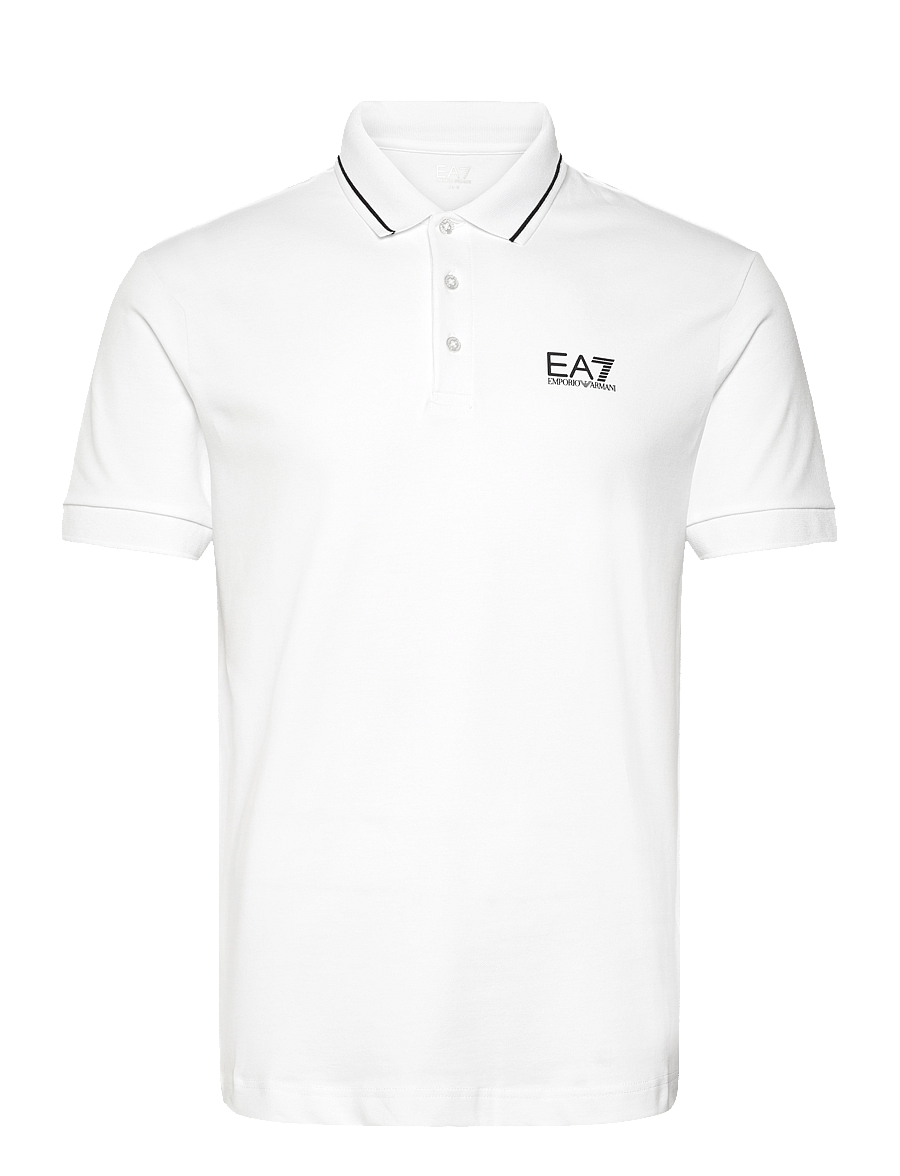EA7 - POLO SHIRT - kortærmede poloer - white - 1