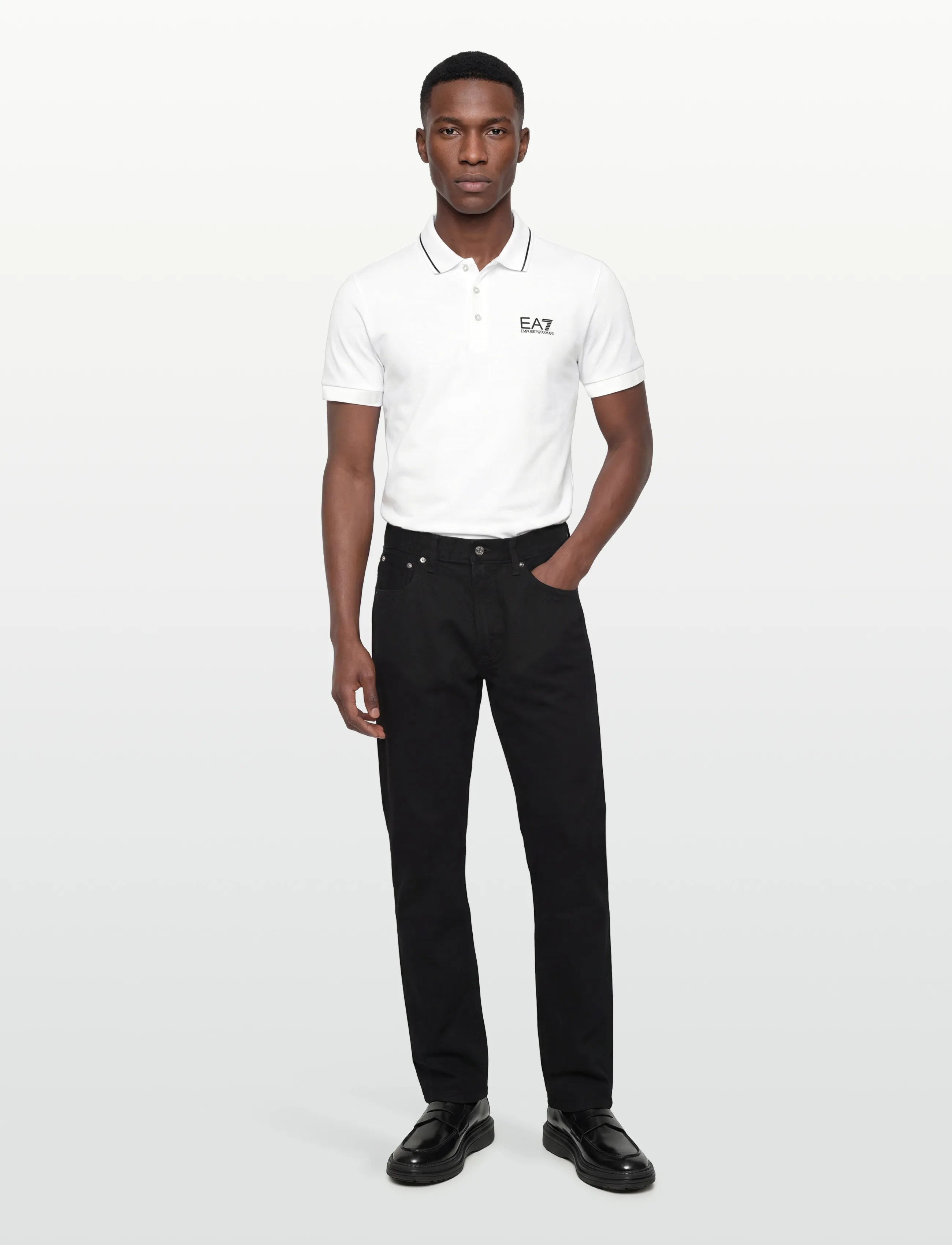 EA7 Polo Shirt, XXL, Polos, Weiß - Short-sleeved, Männerswear