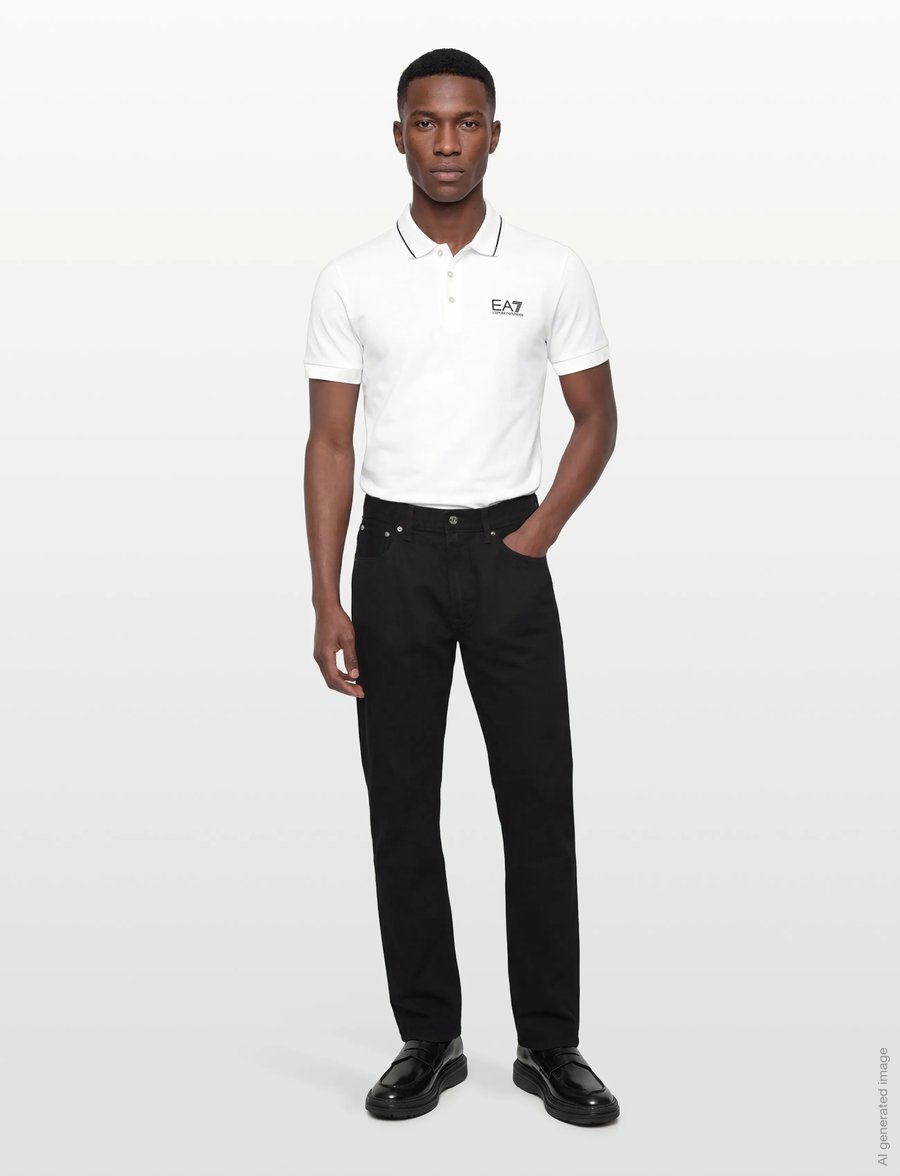 EA7 - POLO SHIRT - kortærmede poloer - white - 0