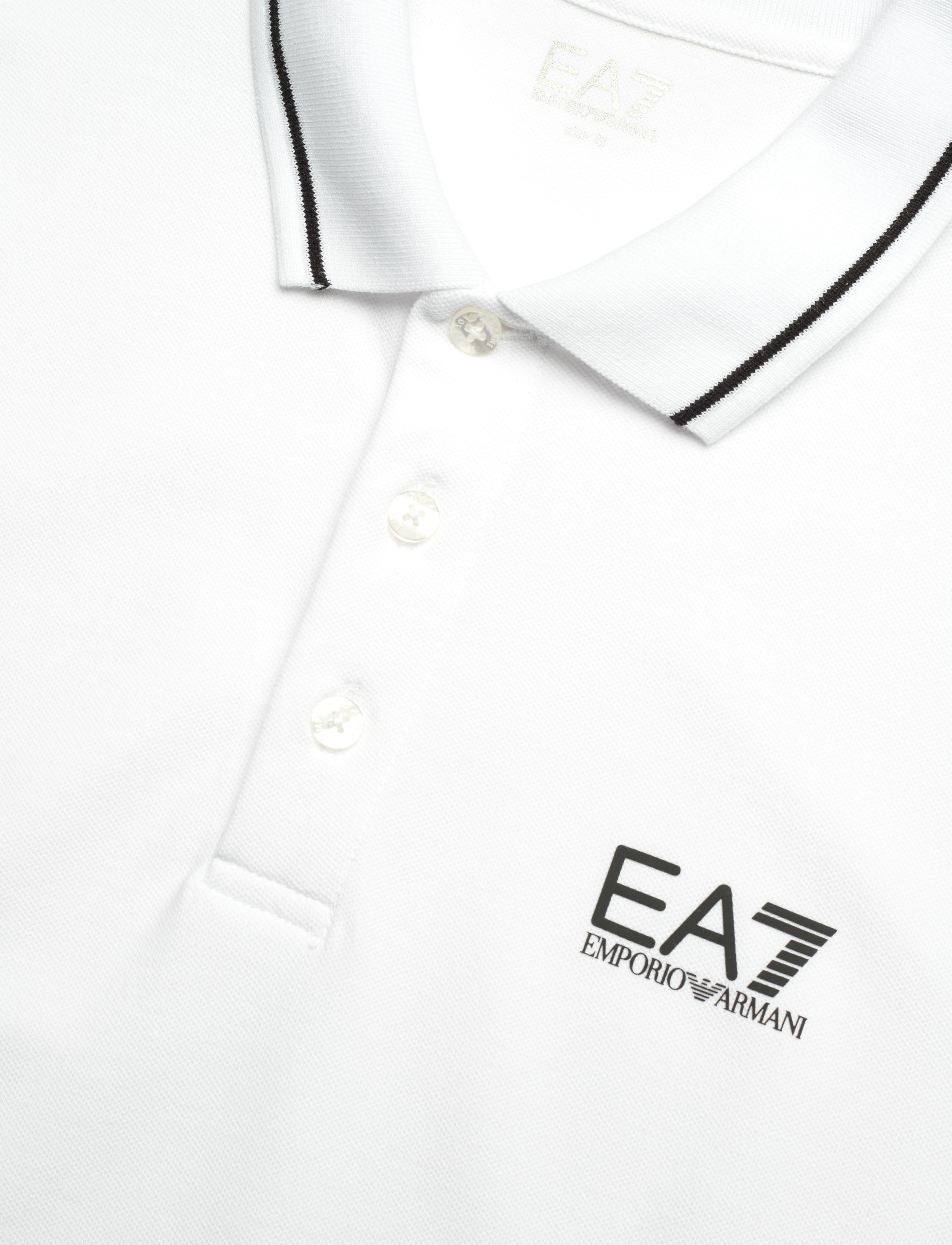 EA7 - POLO SHIRT - kurzärmelig - white - 5