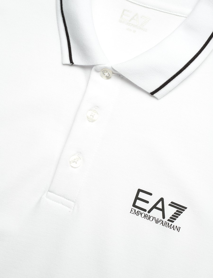 EA7 - POLO SHIRT - kortærmede poloer - white - 5