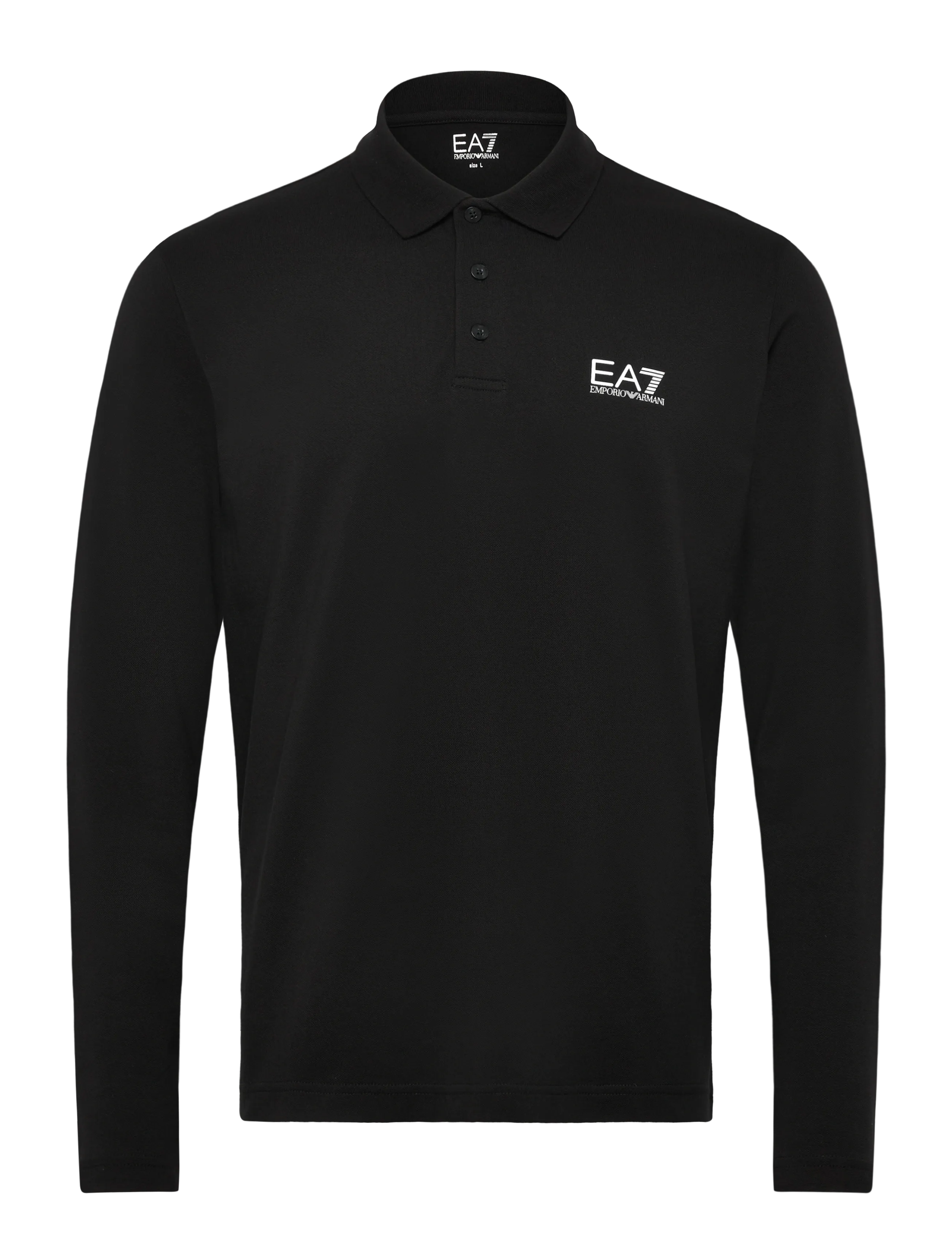 EA7 Polo Shirt, 3XL, Polos, Schwarz - Long-sleeved, Männerswear