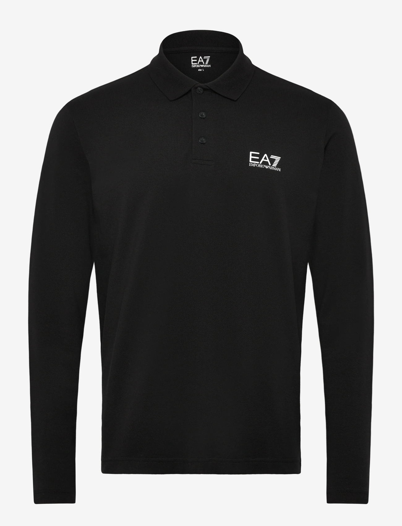 EA7 - POLO SHIRT - långärmade pikéer - black - 0