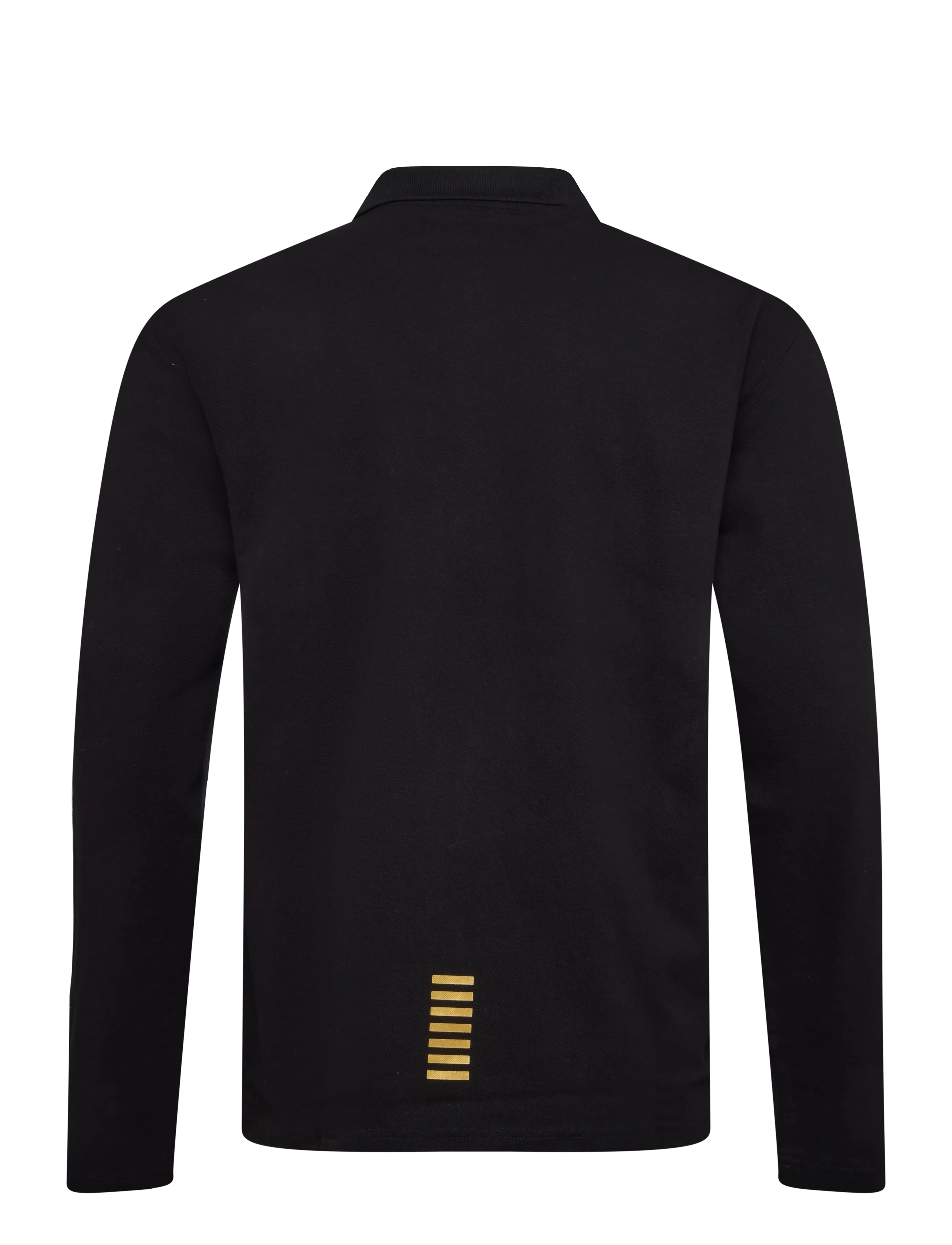 EA7 - POLO SHIRT - pikkade varrukatega polod - black/gold - 1
