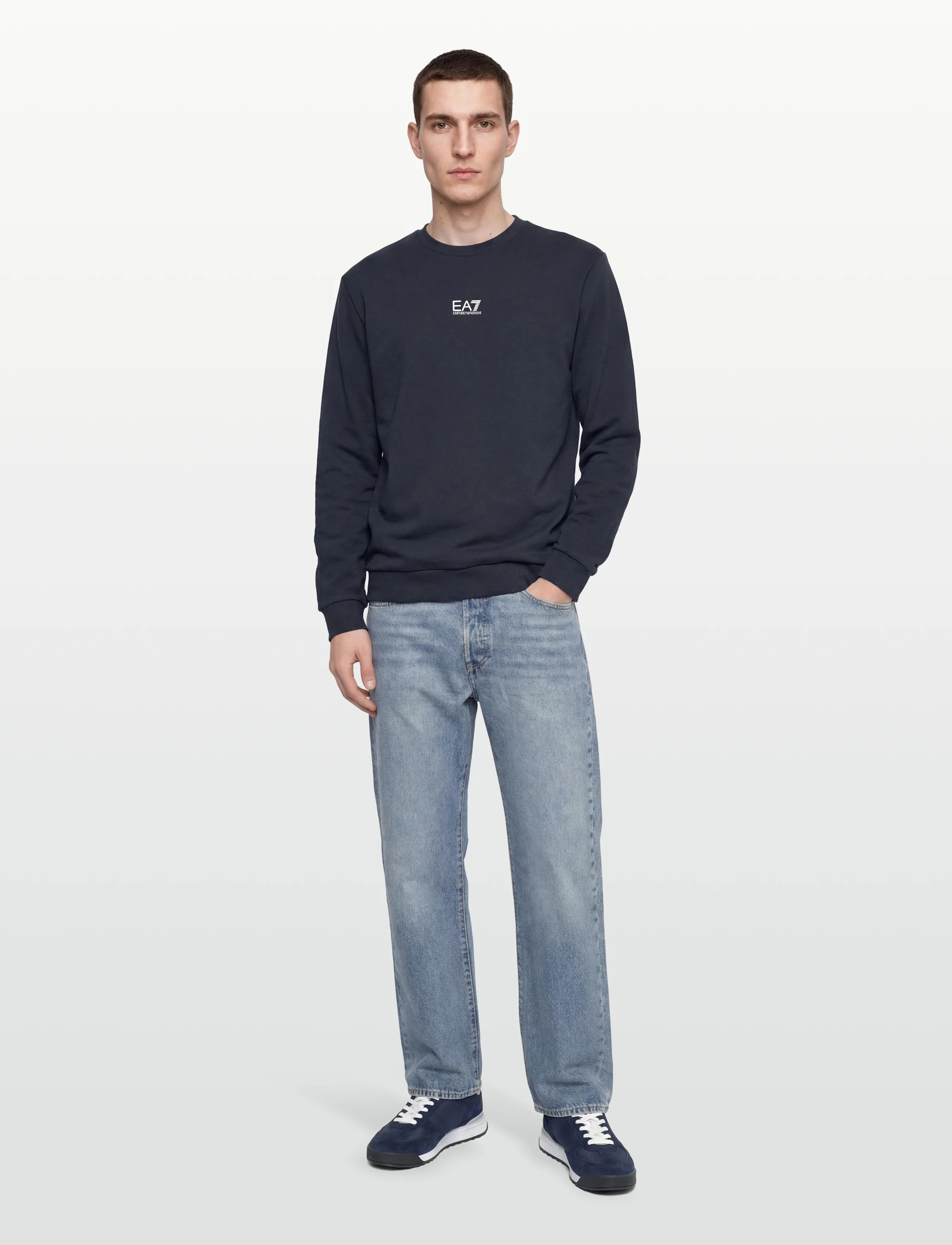 EA7 Sweatshirt, XS, Blue, Sweatshirts & Hættetrøjer > Sweatshirts, Herre