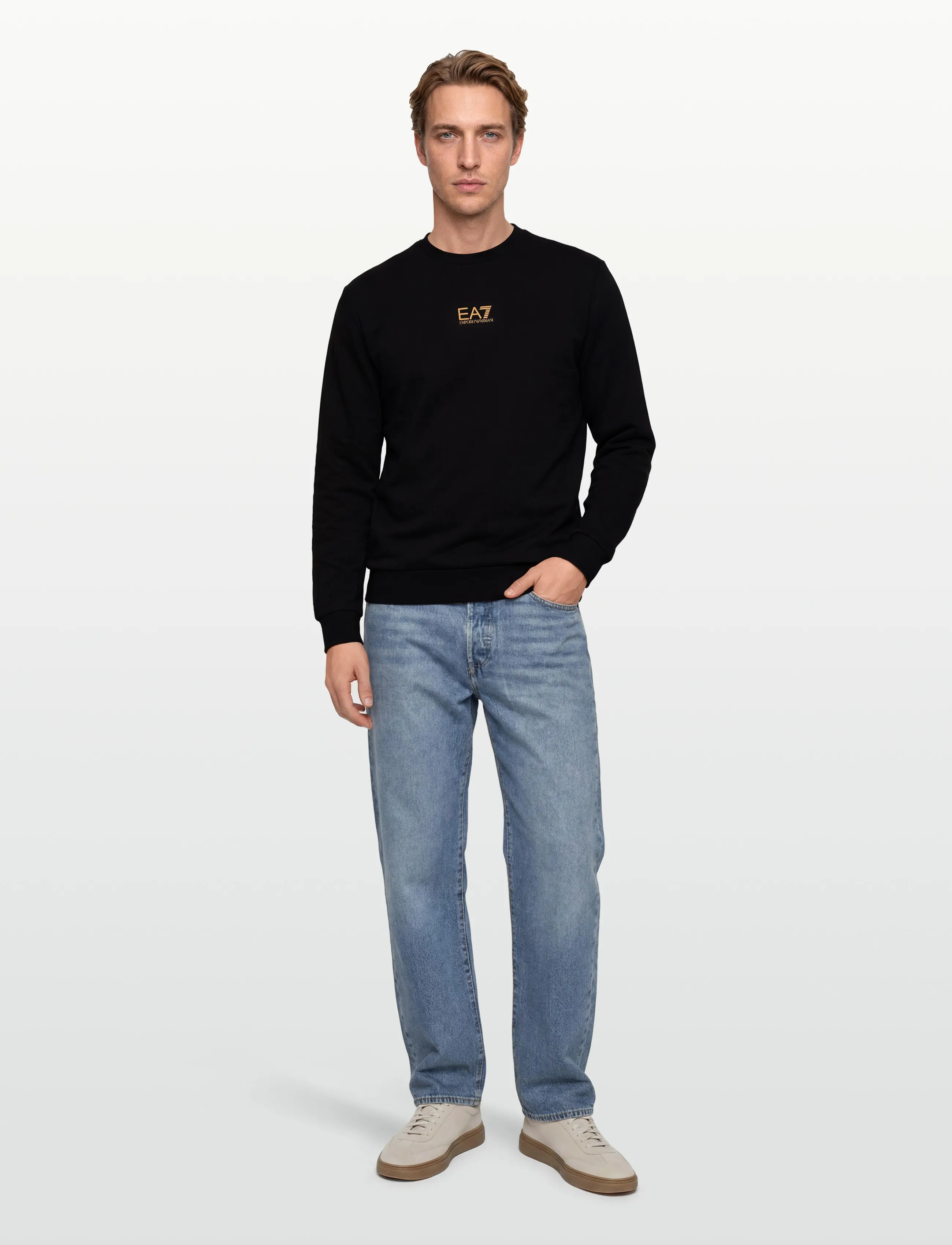 EA7 Sweatshirt, XL, Black, Sweatshirts & Hættetrøjer > Sweatshirts, Herre