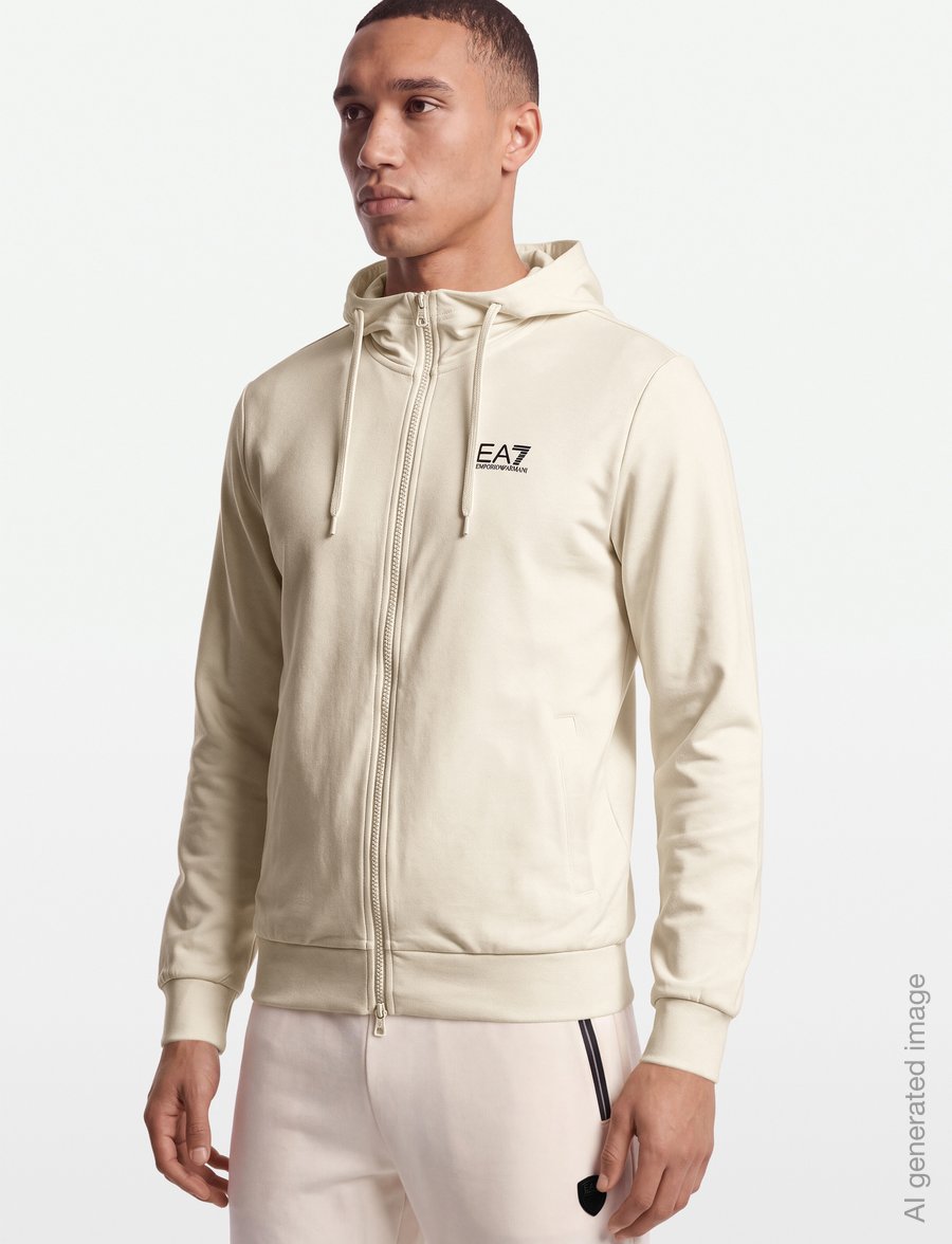 EA7 - SWEATSHIRT - hættetrøjer - vanilla ice - 3