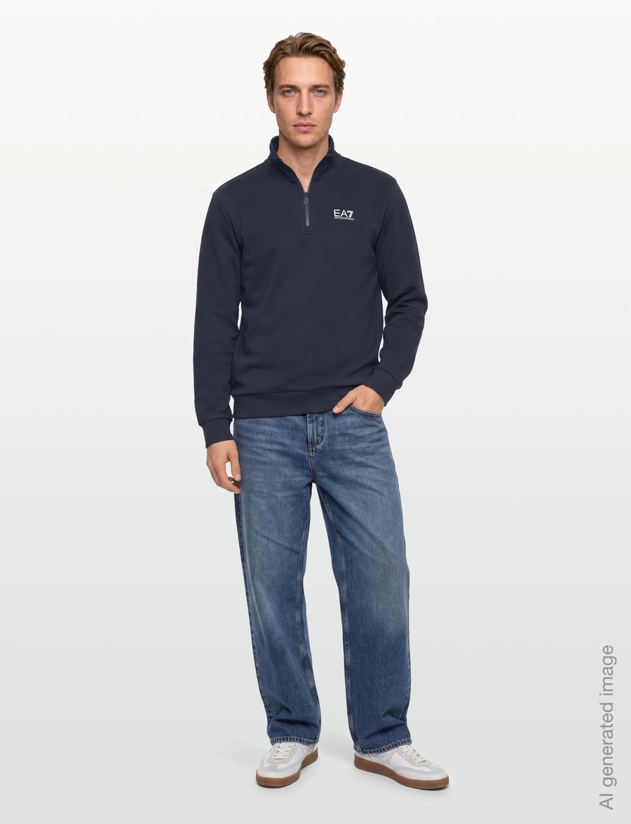 EA7 - SWEATSHIRT - hálfrenndar peysur - armani blue - 0