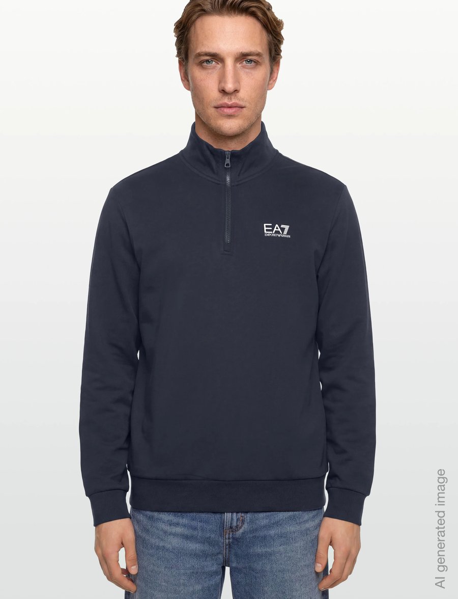 EA7 - SWEATSHIRT - hálfrenndar peysur - armani blue - 3