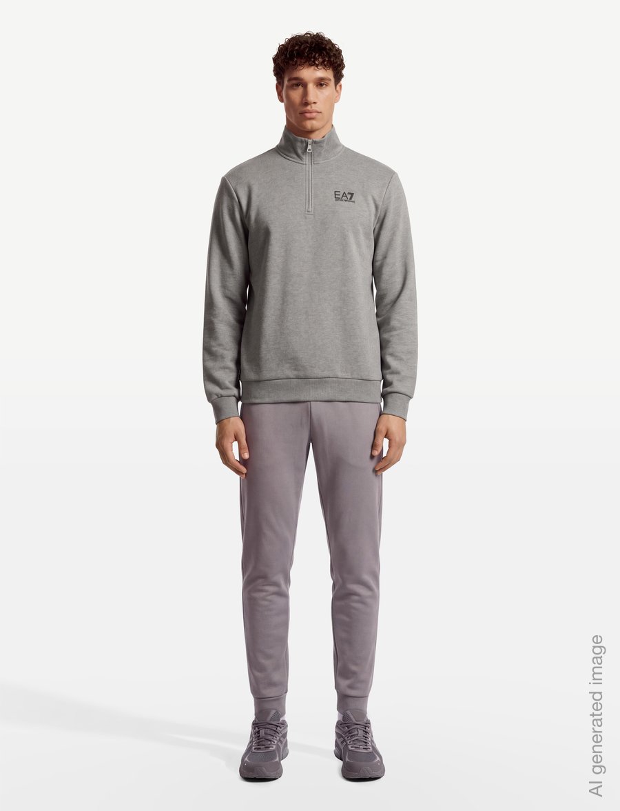 EA7 - SWEATSHIRT - sweatshirts - medium grey melange - 0
