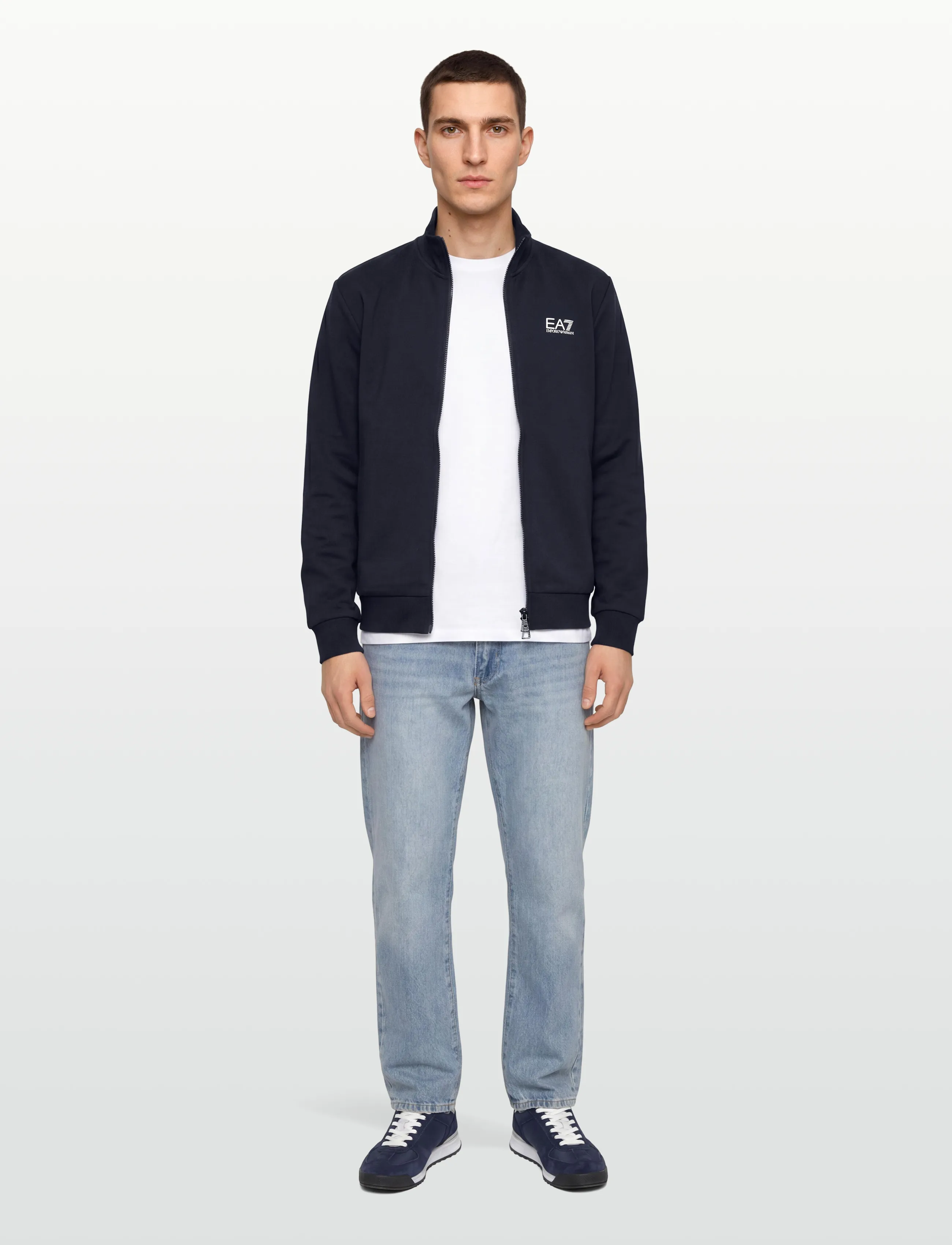 EA7 Sweatshirt, S, Navy, Sweatshirts & Hættetrøjer > Sweatshirts, Herre