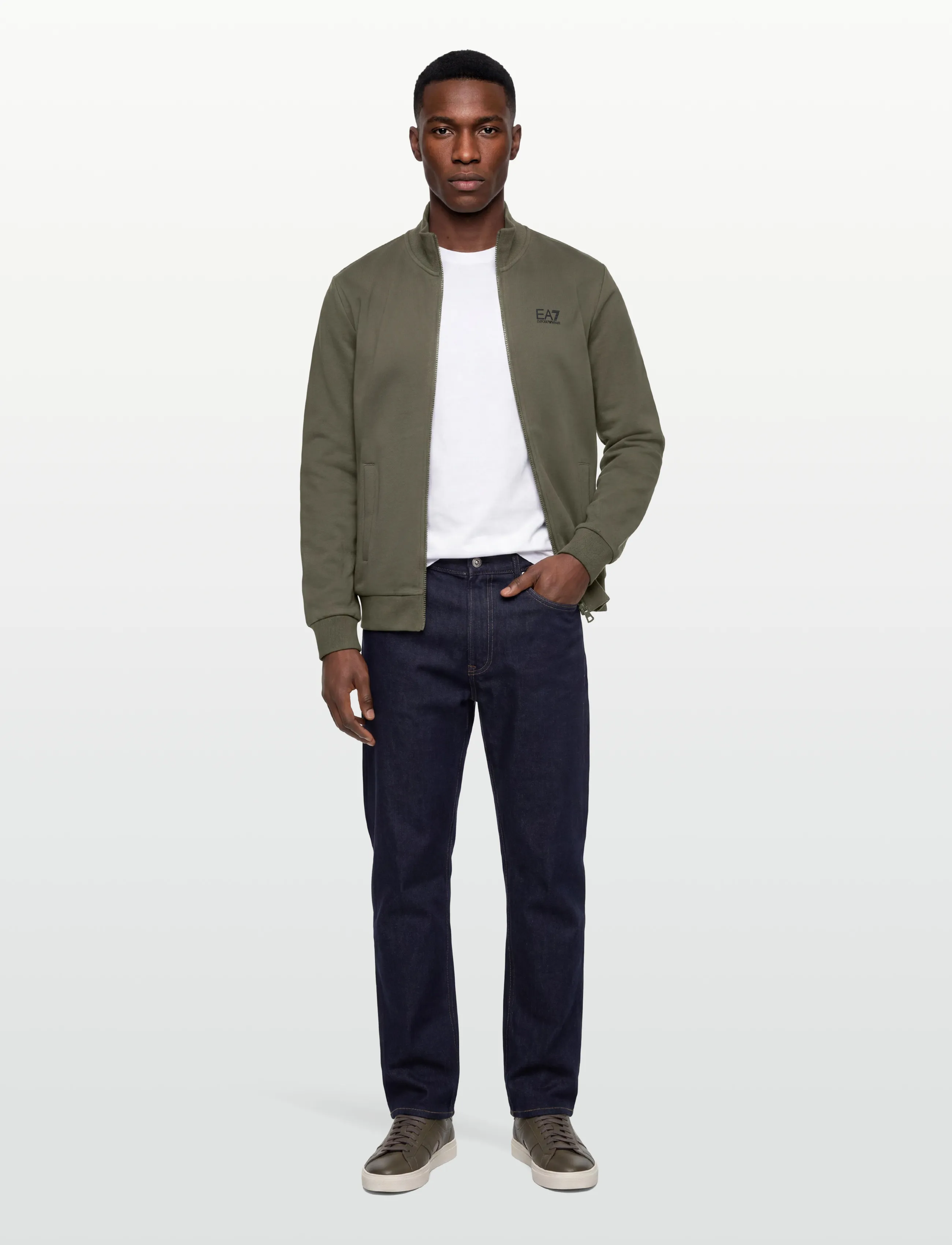 EA7 Sweatshirt, M, Green, Sweatshirts & Hættetrøjer > Sweatshirts, Herre
