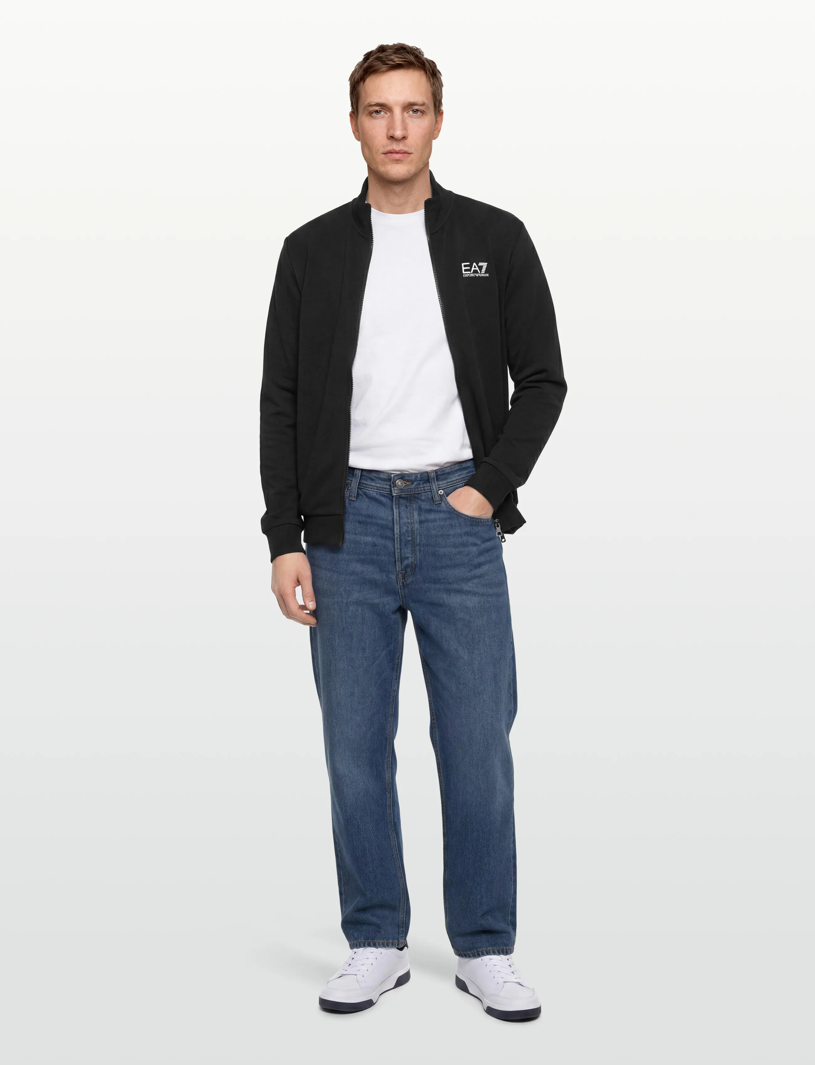 EA7 Sweatshirt, S, Black, Sweatshirts & Hættetrøjer > Sweatshirts, Herre