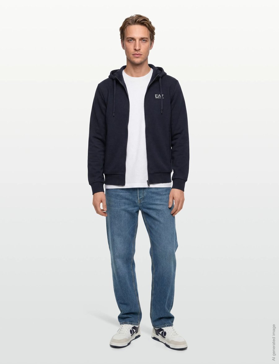 EA7 - SWEATSHIRT - kapuzenpullover - armani blue - 0